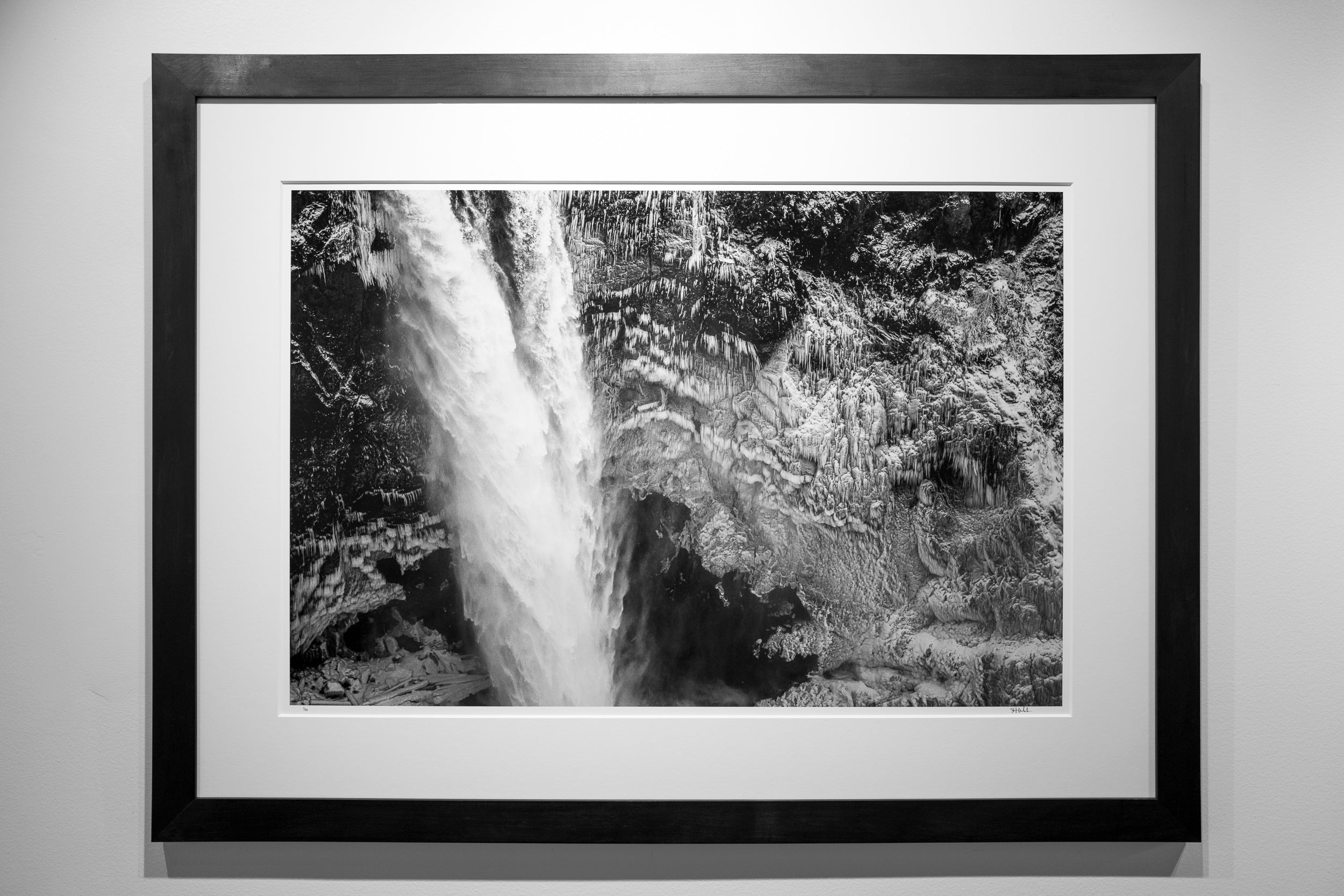 Falling in a World of Ice and Mist: 24x36 Limited Edition Framed Print