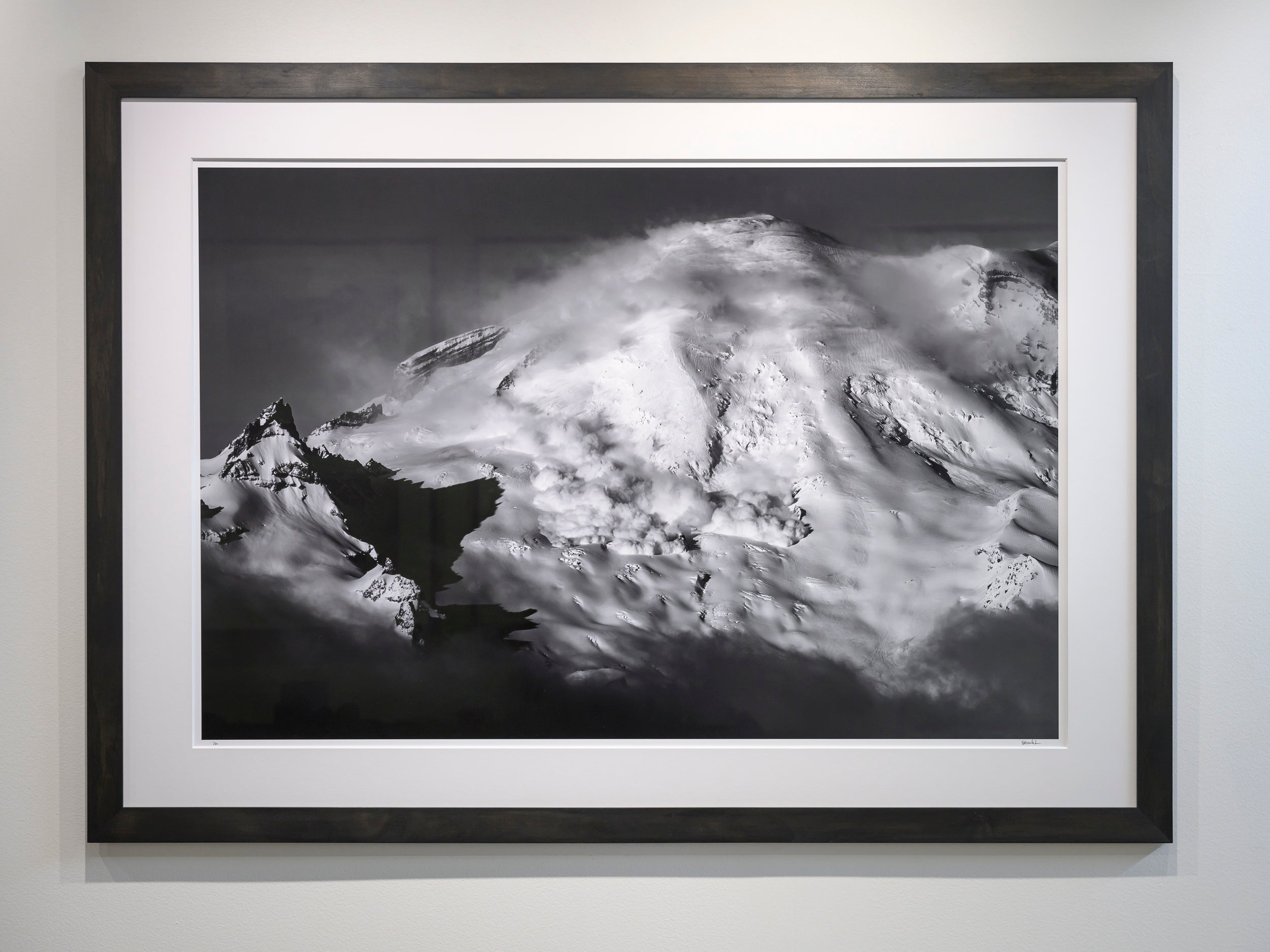 Mount Rainier Avalanche: 32x48 Limited Edition Framed Print