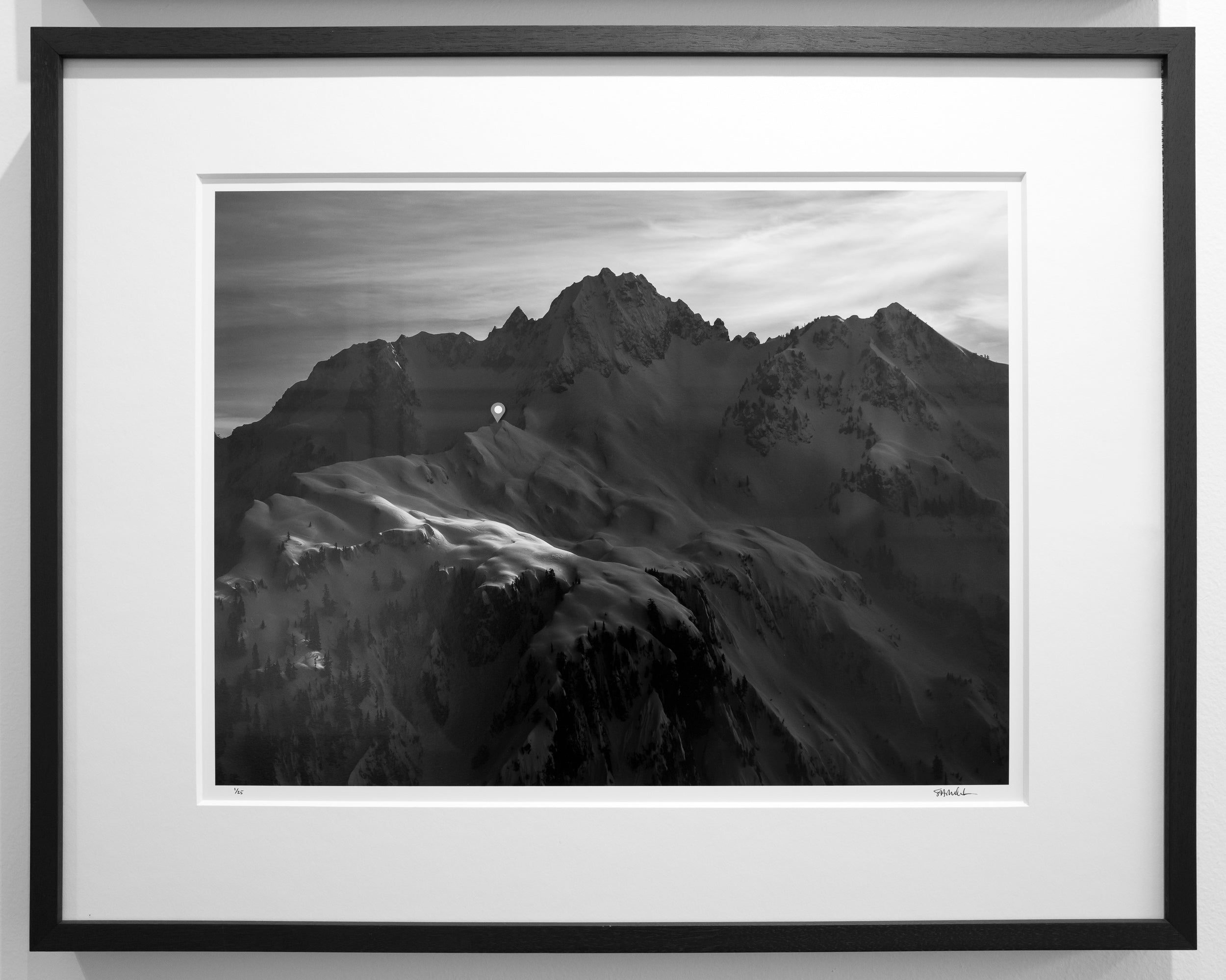 Pocket of Sunlight on Chair Peak Shoulder: Limited Edition Framed Print