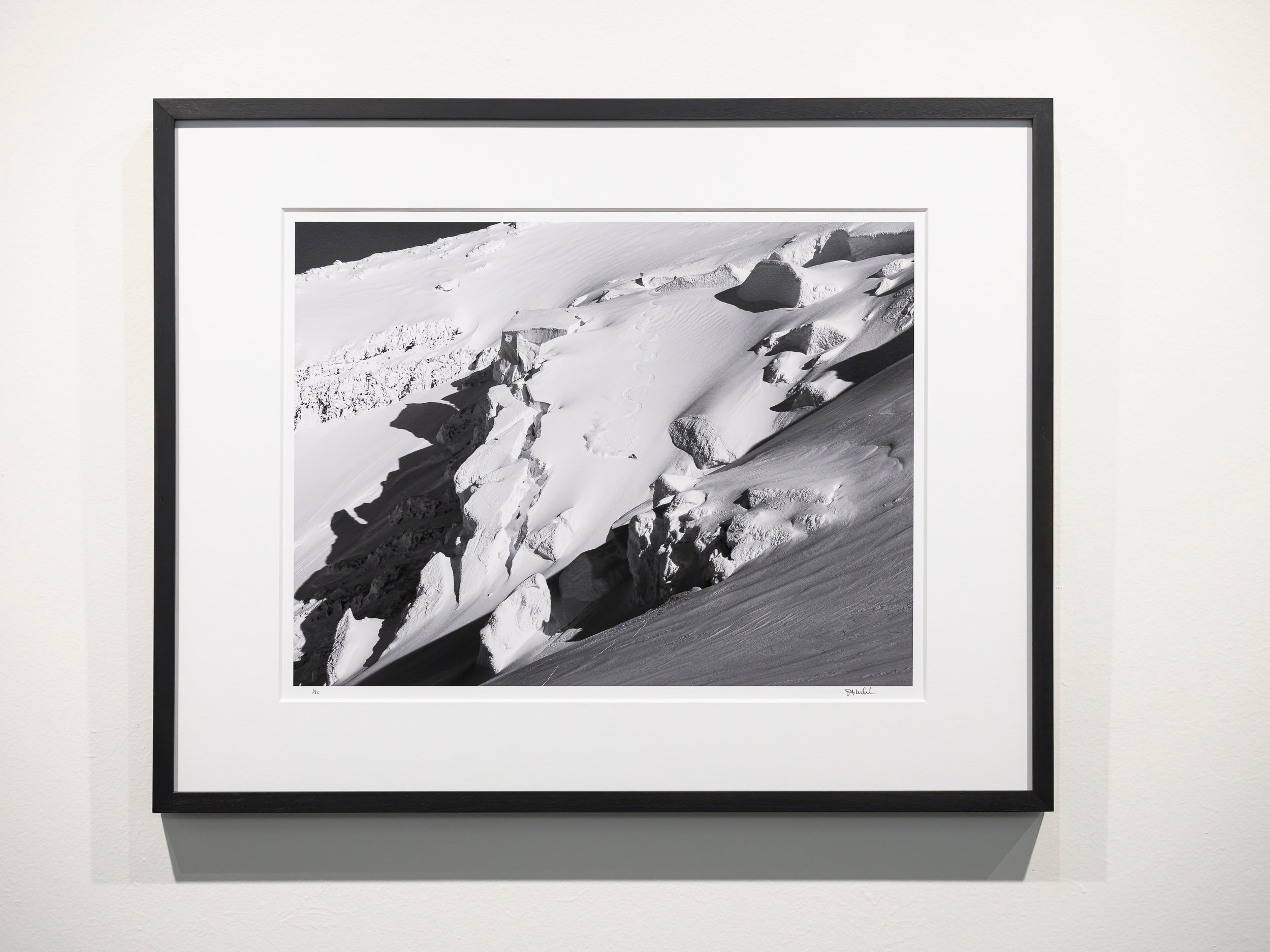 Skiing the Roman Mustache: Limited Edition Framed Print