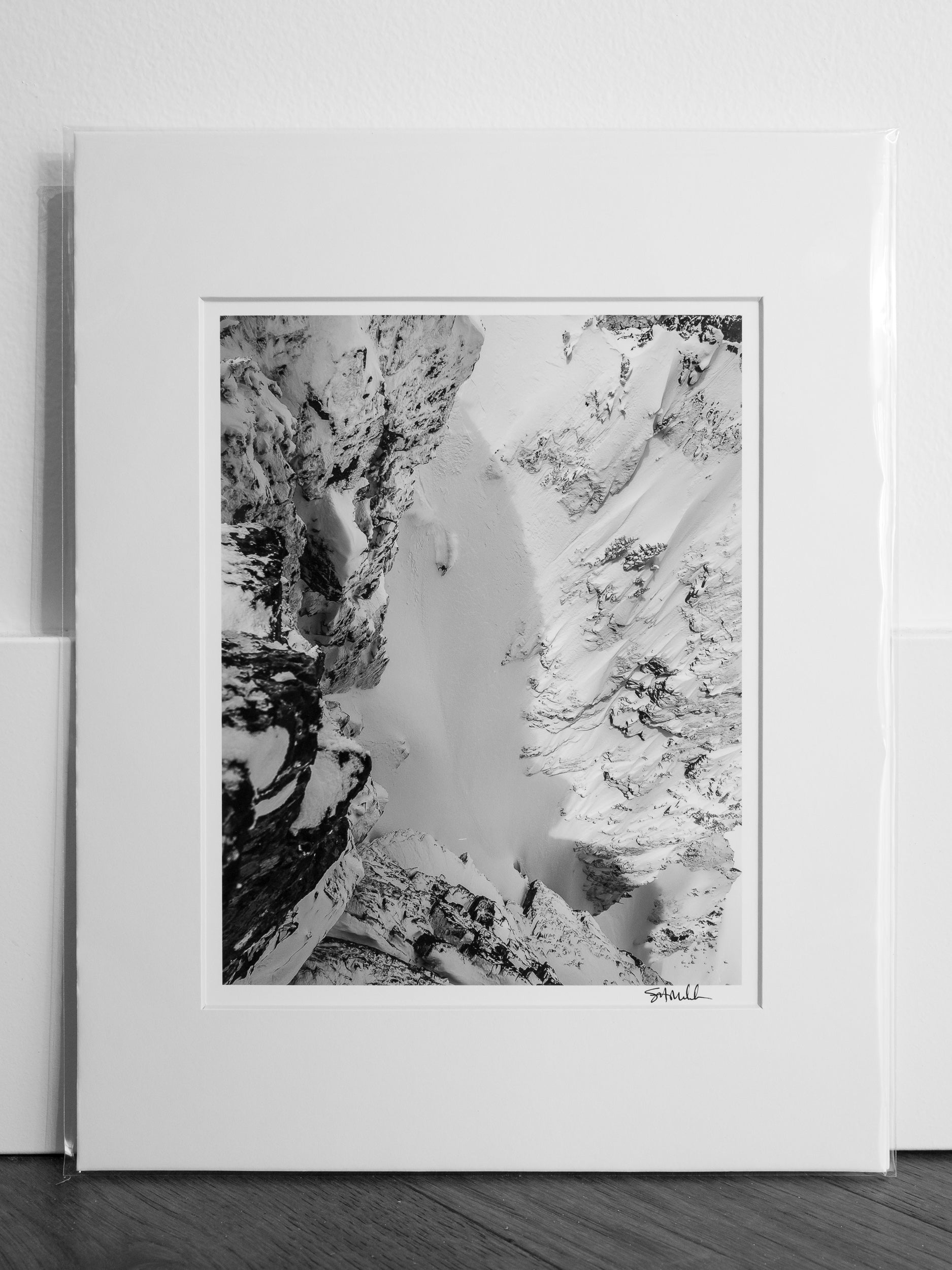 Slot Couloir from Above: 8x10 Open Edition Matted Print