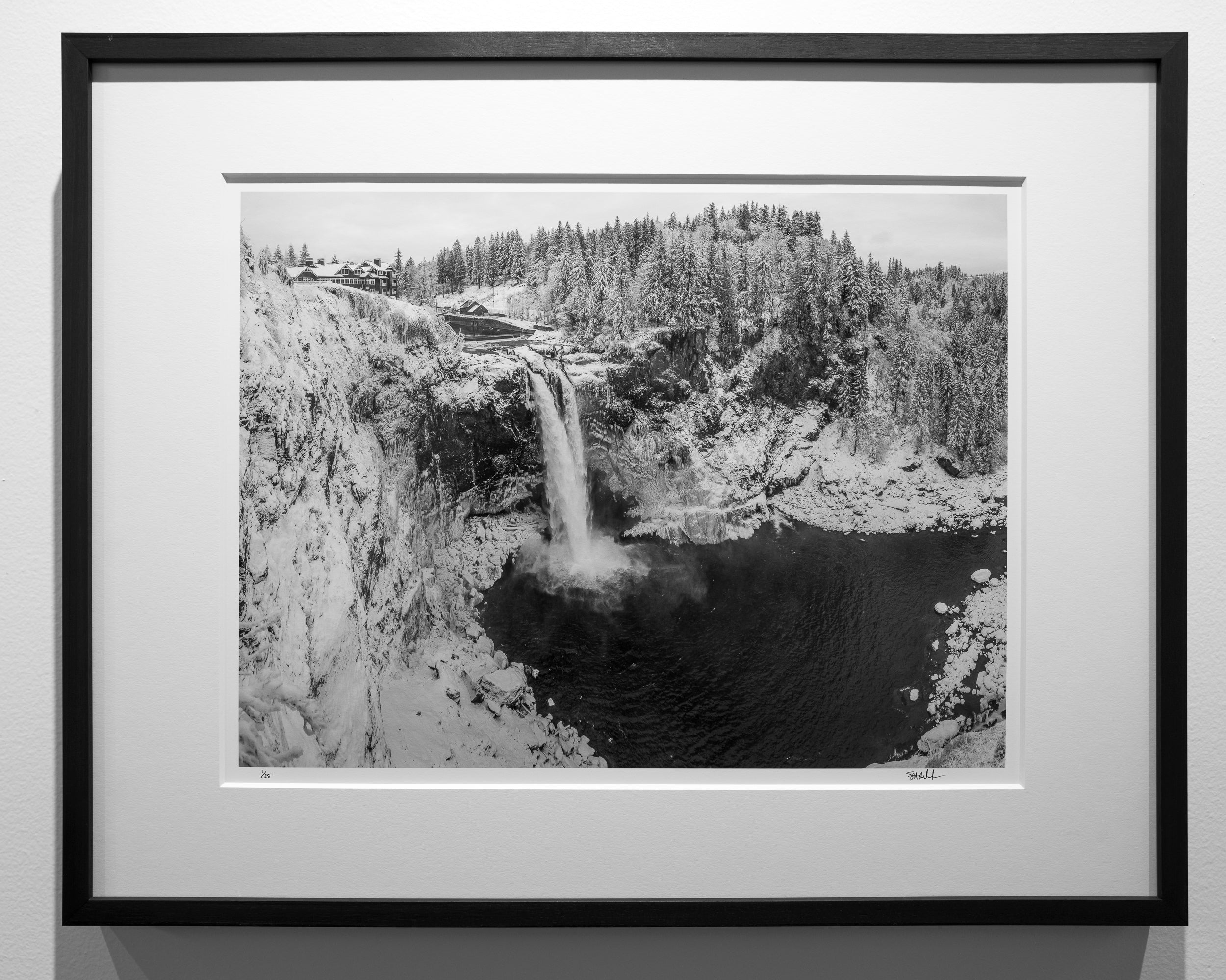 Winter Comes to Snoqualmie Falls: Limited Edition Framed Print