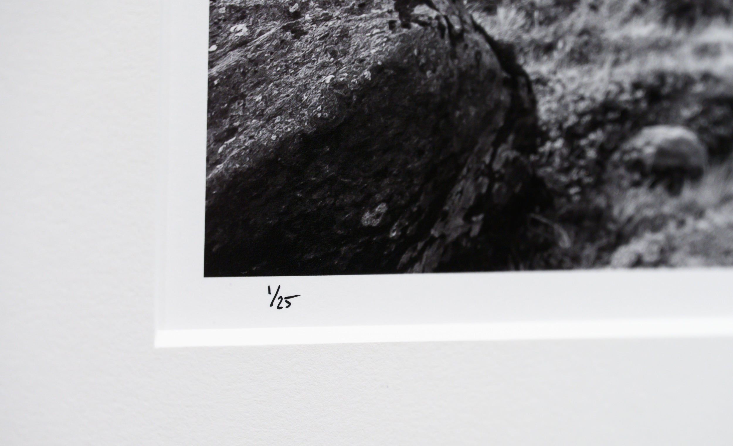 Merraflestind with Granite Block above Kjerkfjord: Limited Edition Framed Print