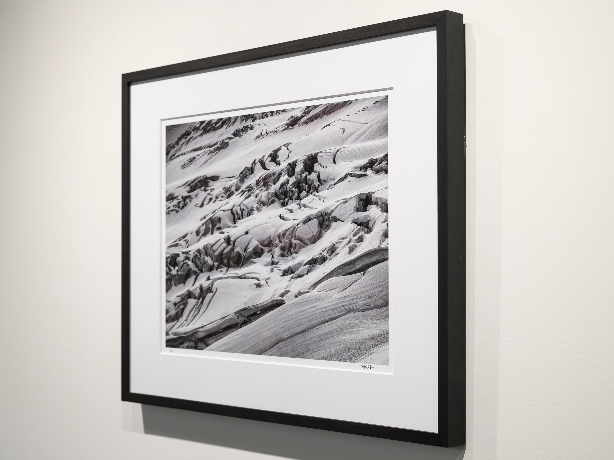 Crevasses on Lower Coleman Glacier: Limited Edition Framed Print