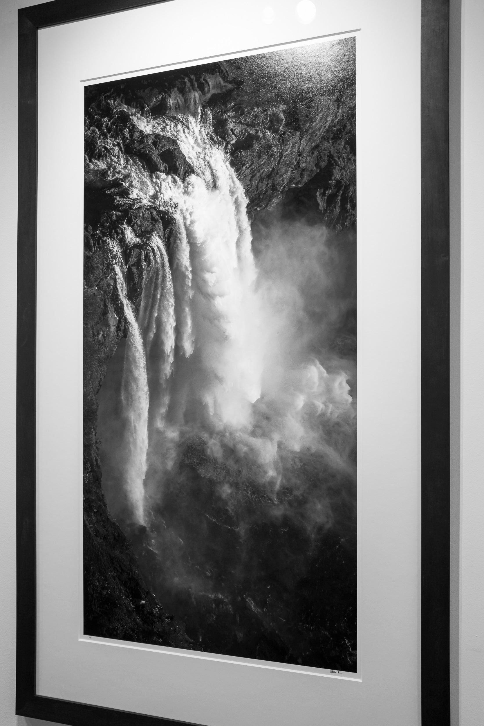 Curtains of Whitewater on a Summer Evening: 48x24 Limited Edition Framed Print