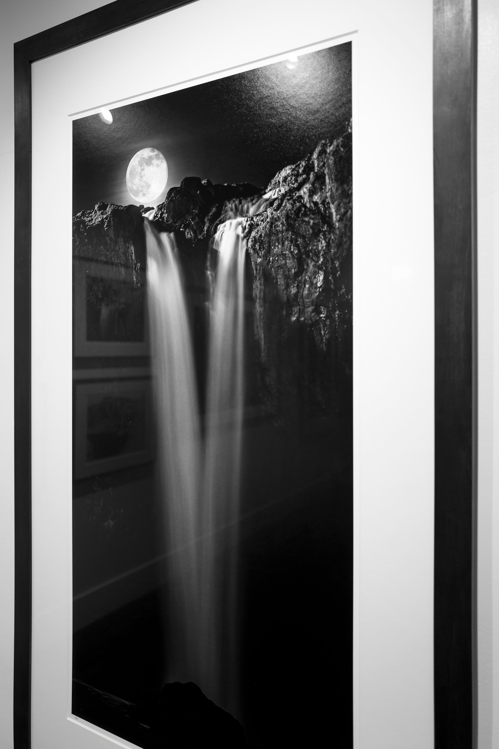 Full Moon Over Ribbons of Silk: 48x24 Limited Edition Framed Print