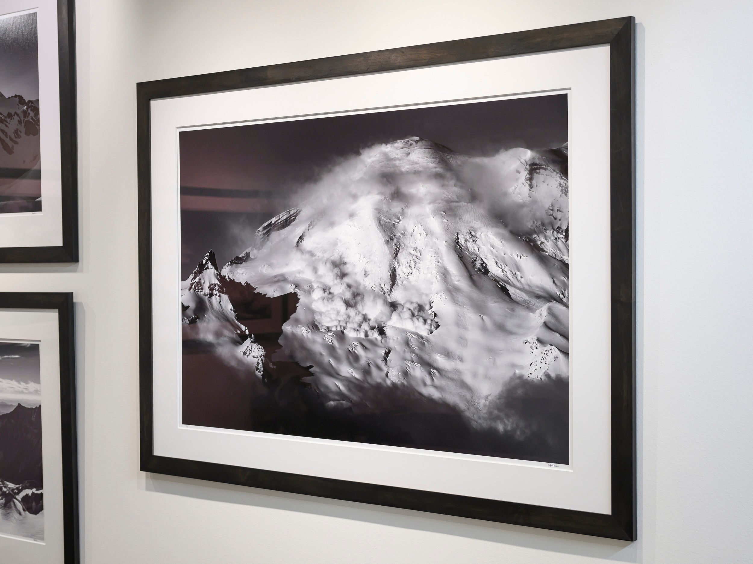 Mount Rainier Avalanche: 32x48 Limited Edition Framed Print