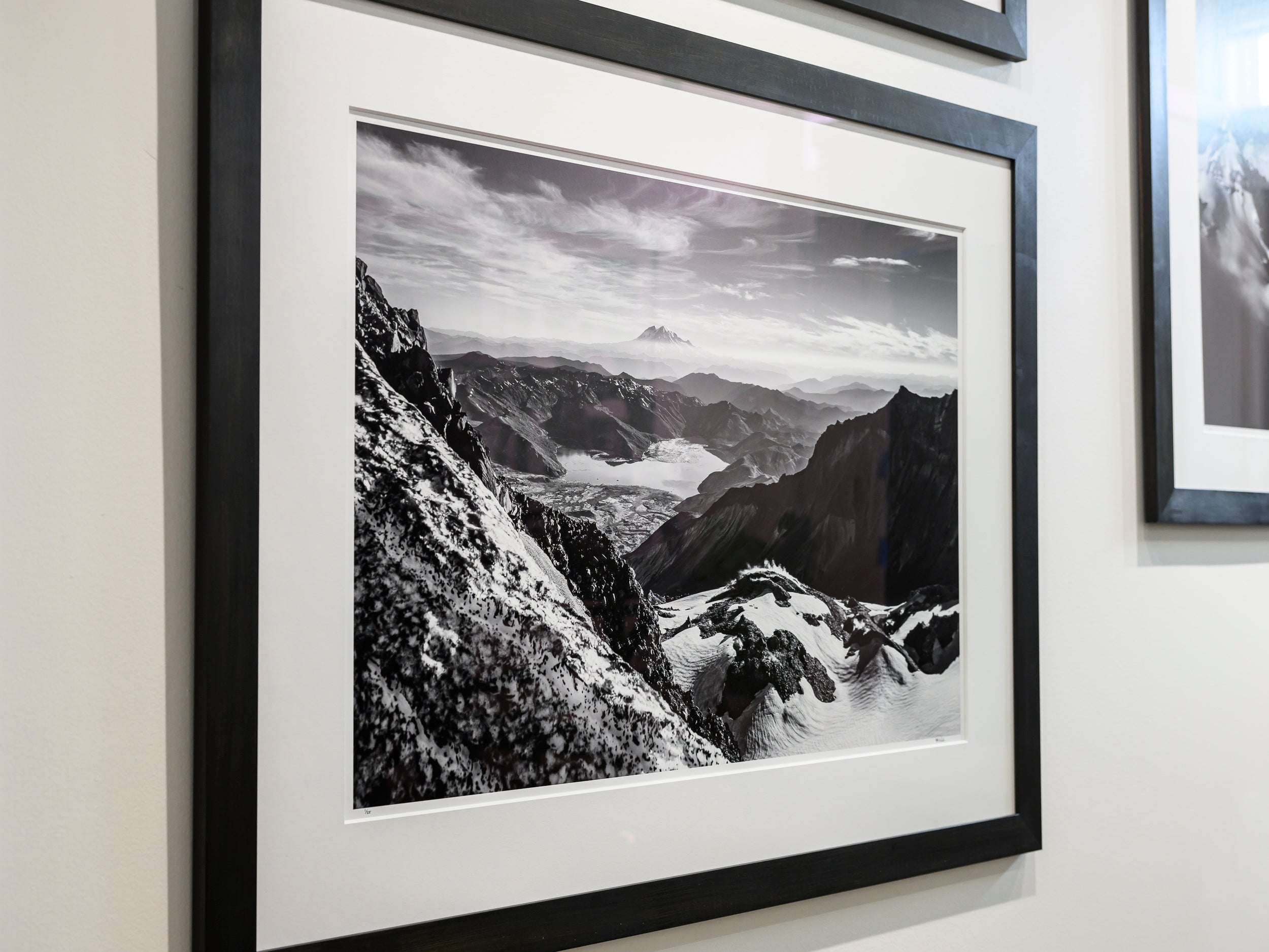 Mount St. Helens Caldera with Rainier: 24x36 Limited Edition Framed Print