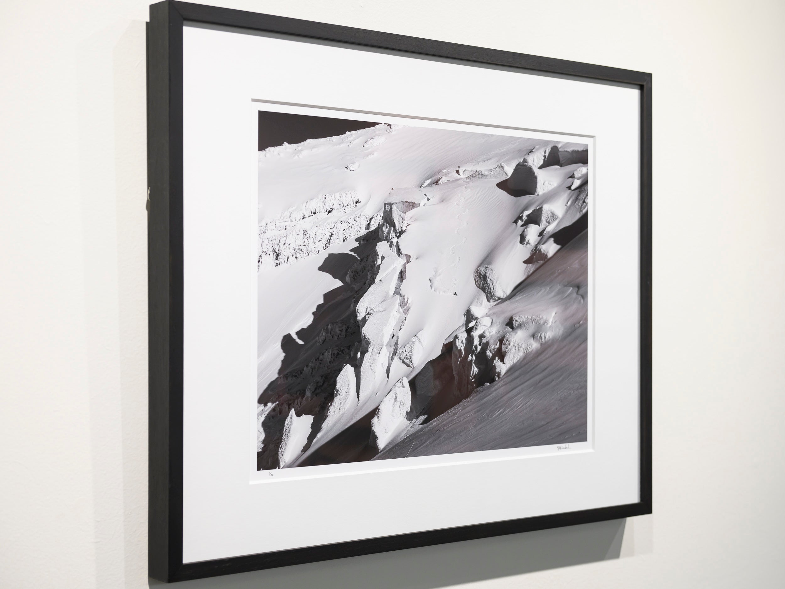 Skiing the Roman Mustache: Limited Edition Framed Print