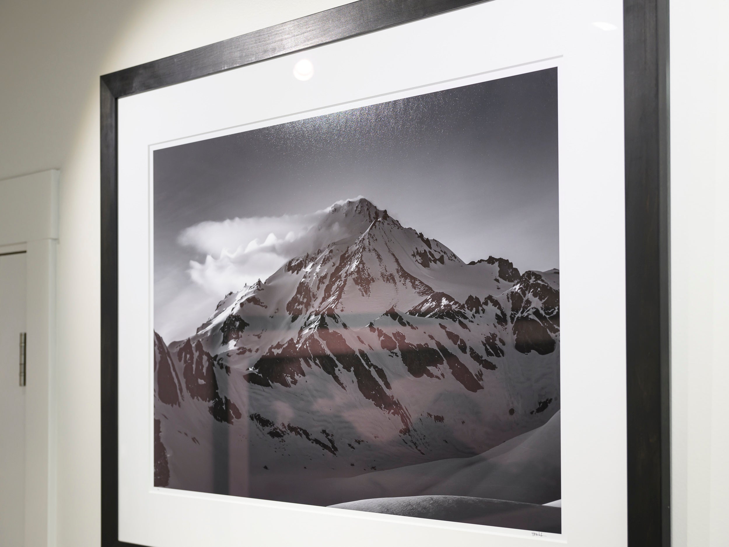 Wave Clouds on Glacier Peak: 24x36 Limited Edition Framed Print