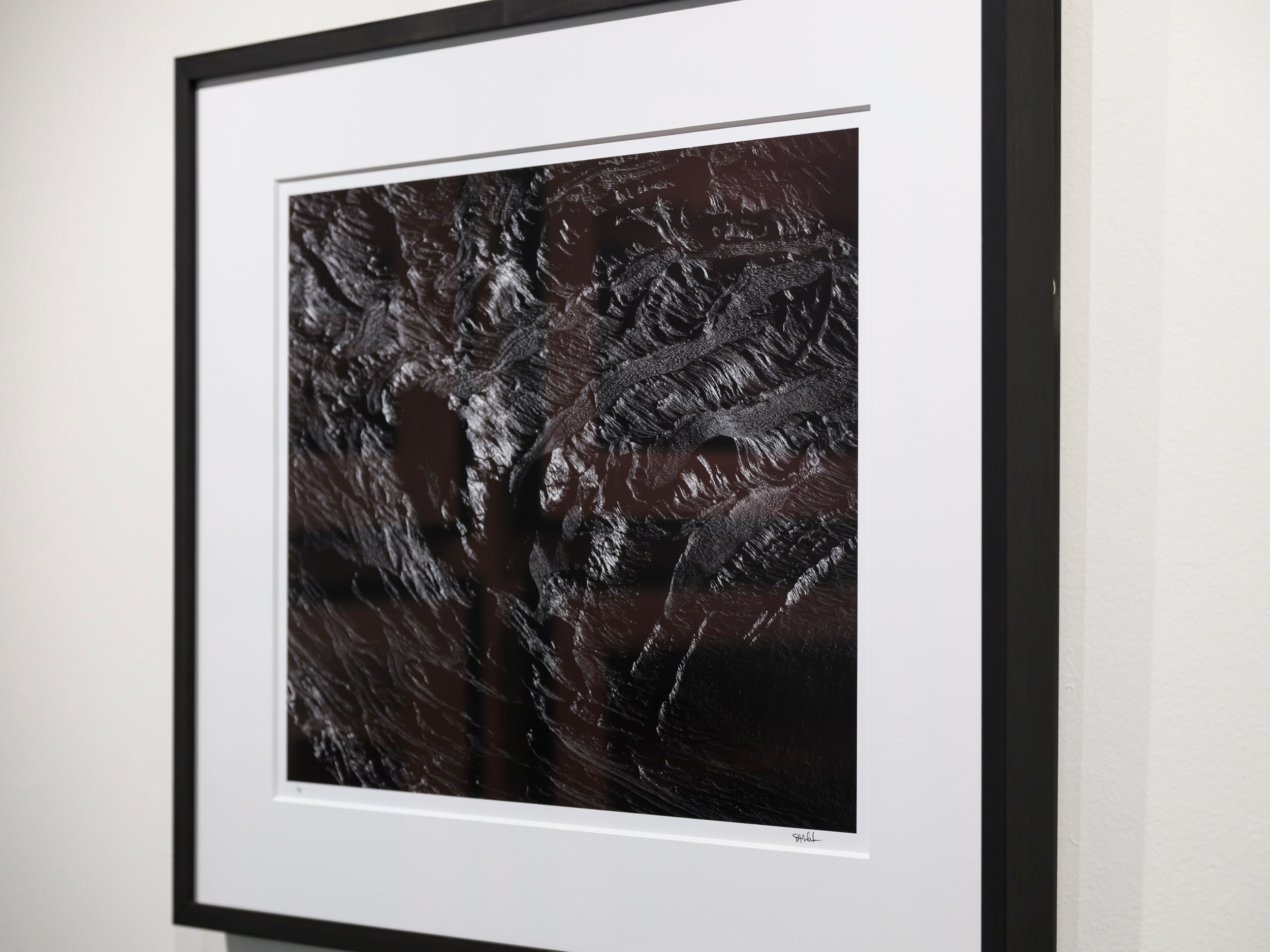 Waves of Ice on Easton Glacier: Limited Edition Framed Print