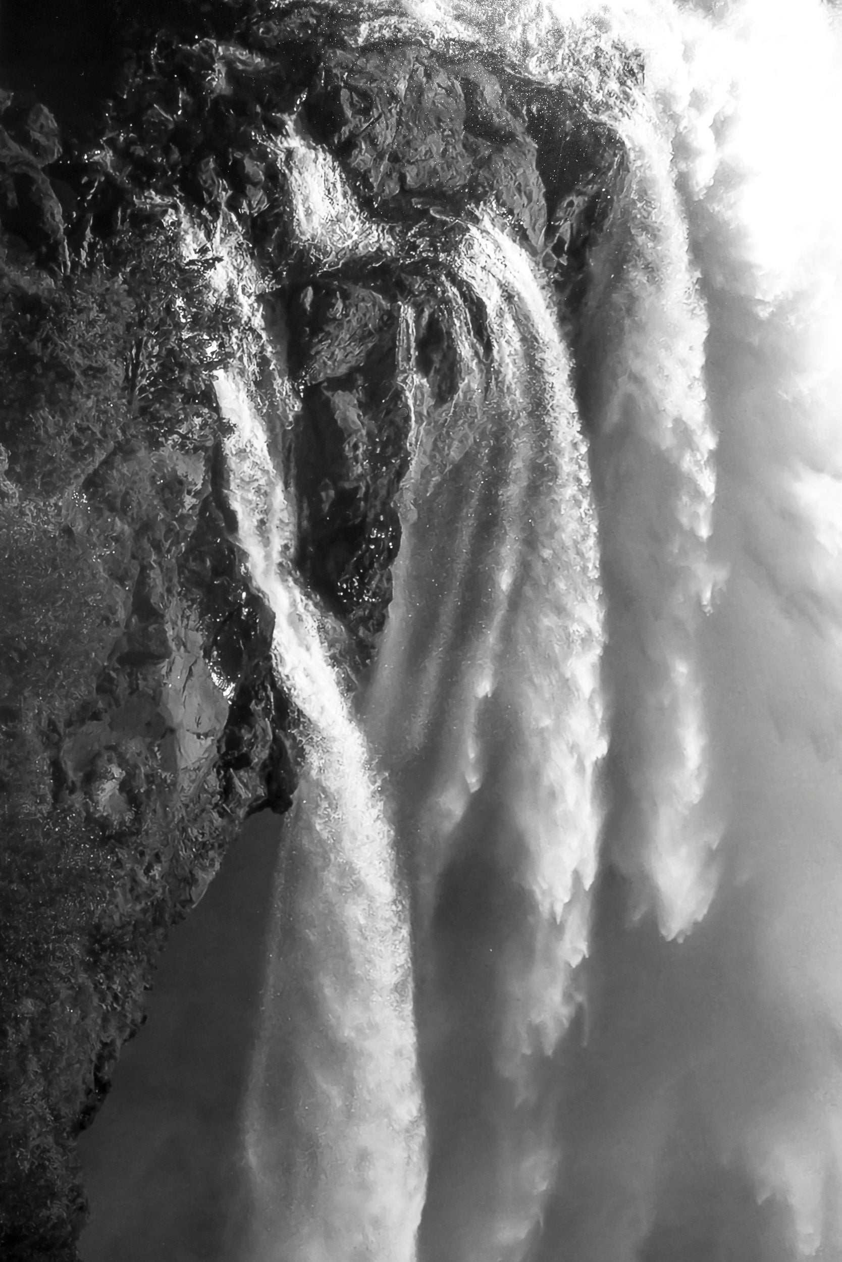 Curtains of Whitewater on a Summer Evening: 48x24 Limited Edition Print