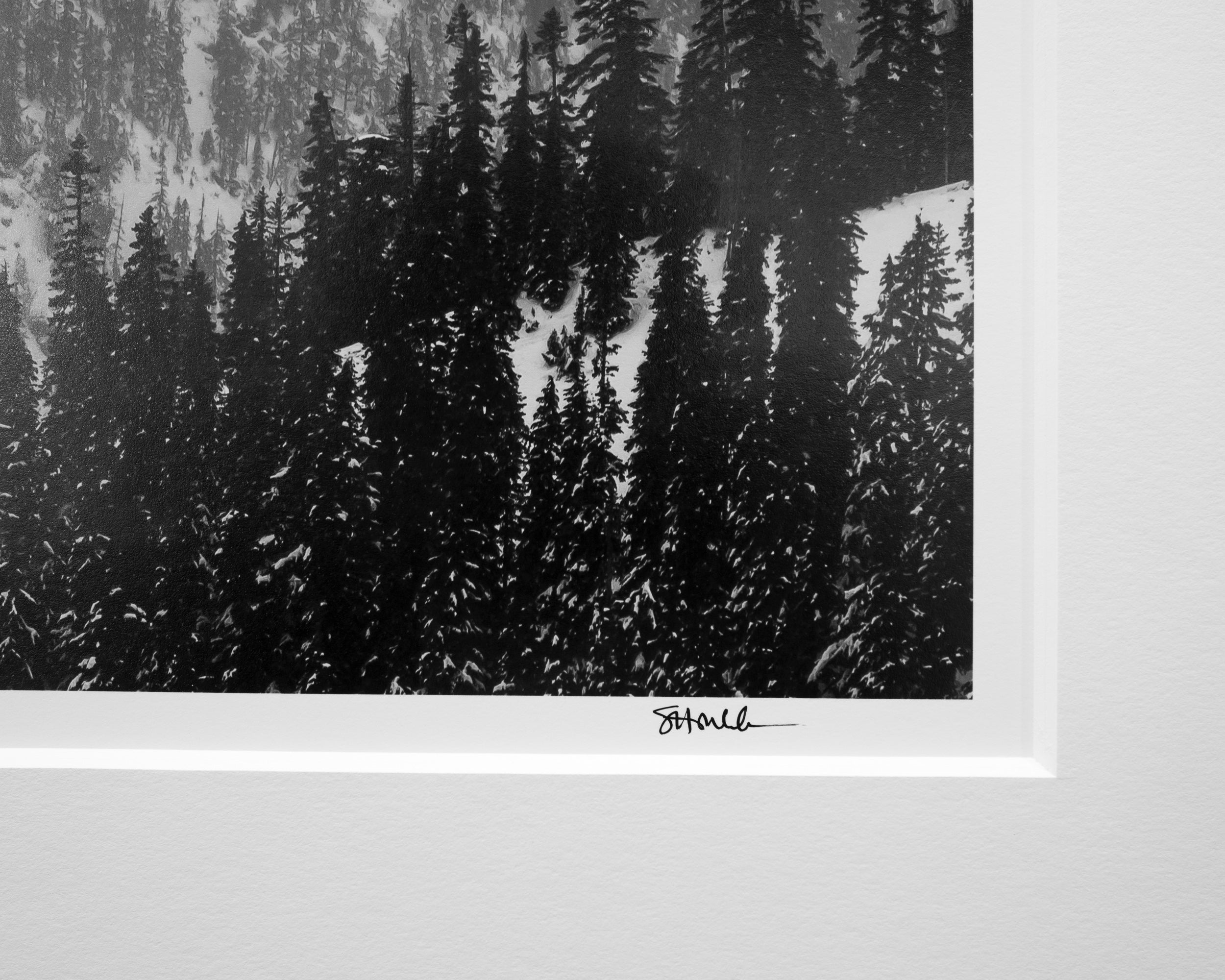 East Face of Guye below Chair Peak: Limited Edition Framed Print