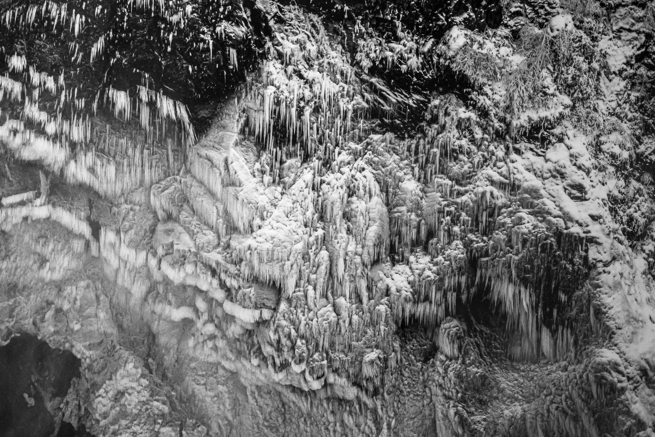 Falling in a World of Ice and Mist: 24x36 Limited Edition Framed Print