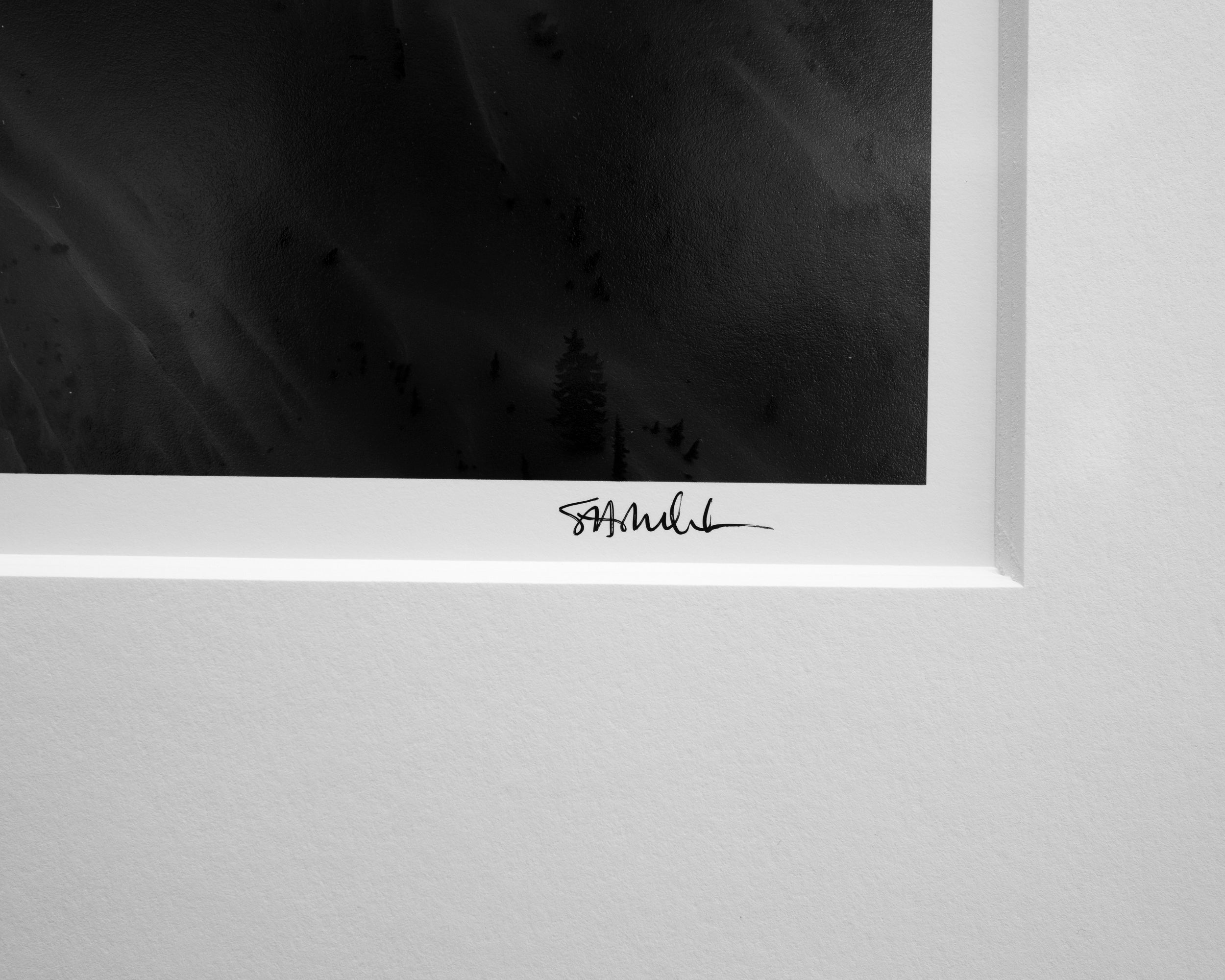 Pocket of Sunlight on Chair Peak Shoulder: Limited Edition Framed Print