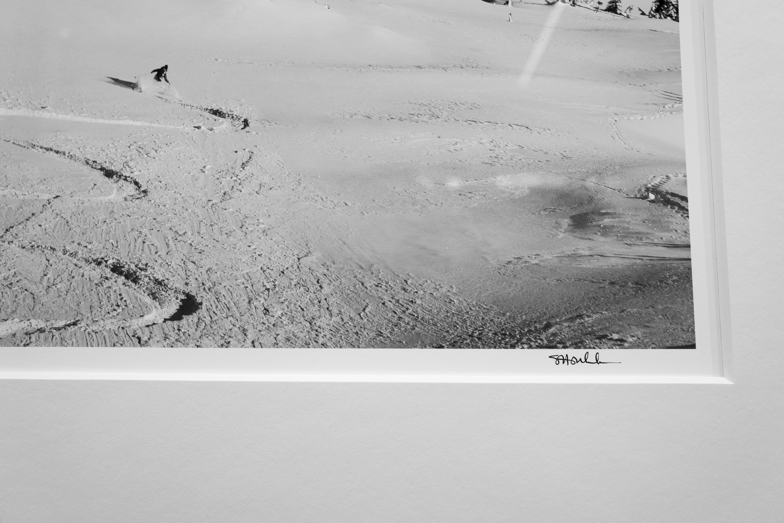 Thomson Peak East Face Ski Descent: 24x36 Limited Edition Framed Print