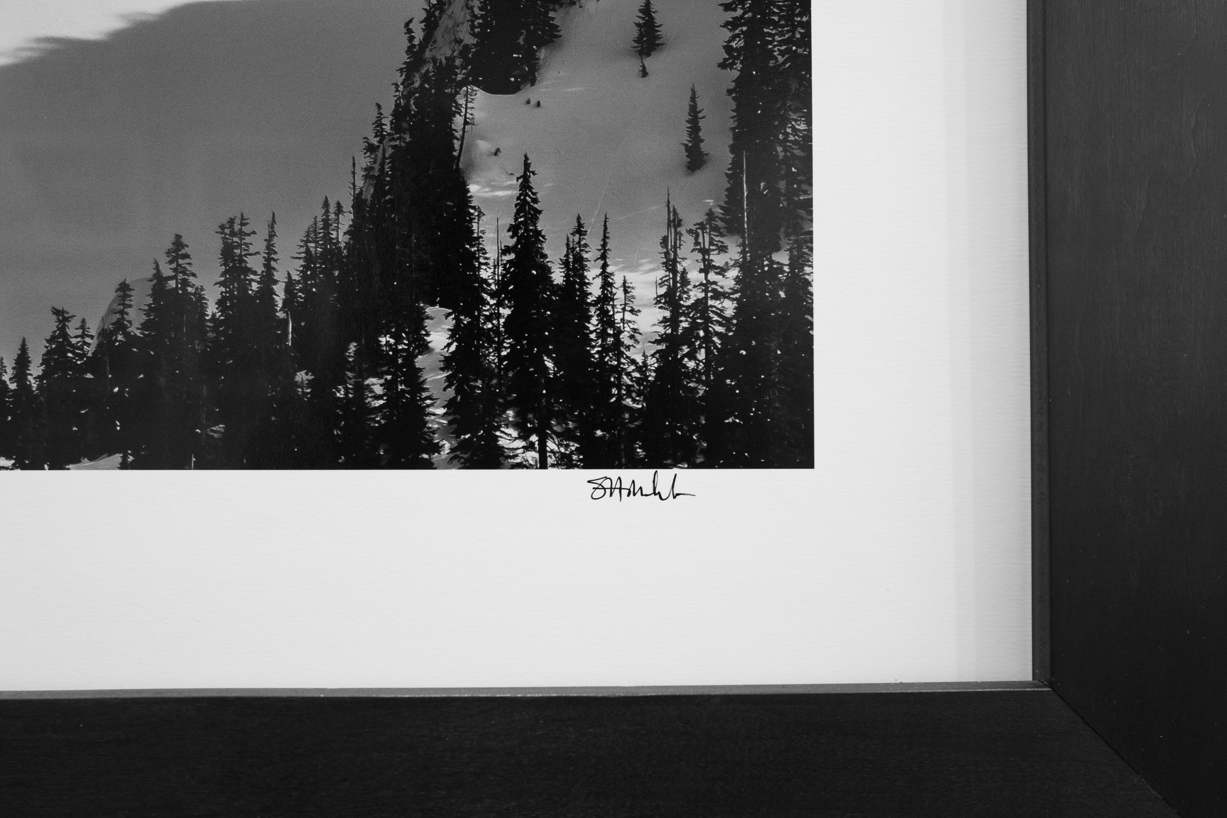 You are Here: Snoqualmie Slot Couloir: 34x60 Limited Edition Framed Print