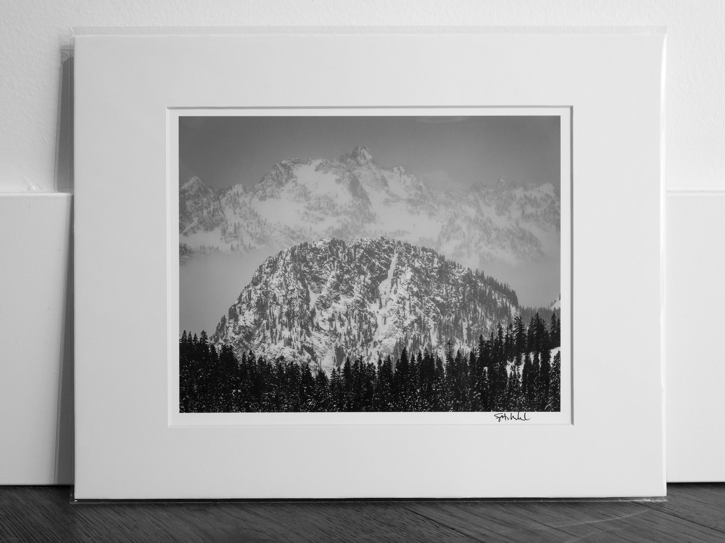 East Face of Guye below Chair Peak: 8x10 Open Edition Matted Print