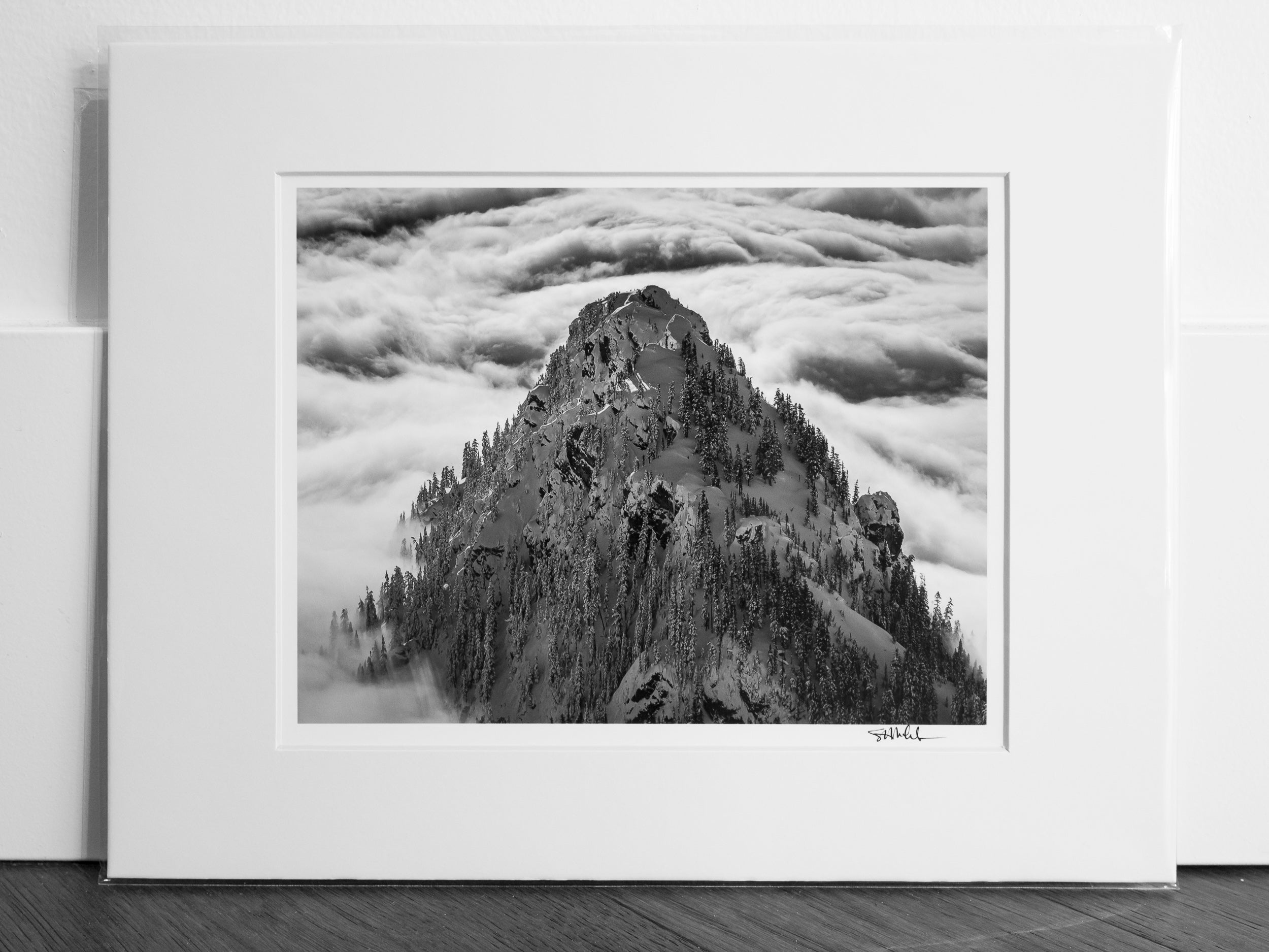 Guye Peak above the Clouds: 8x10 Open Edition Matted Print