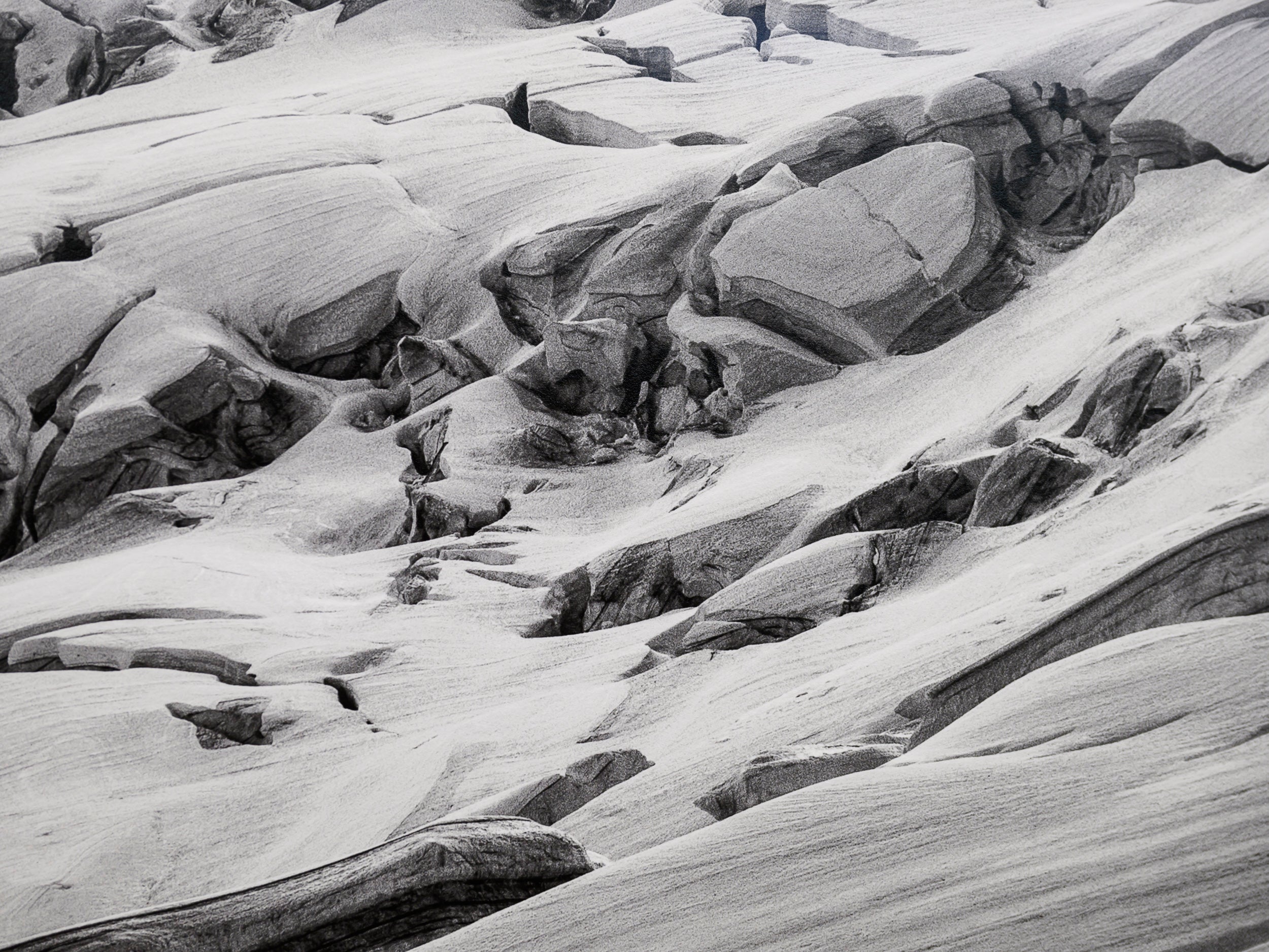Crevasses on Lower Coleman Glacier: Limited Edition Framed Print