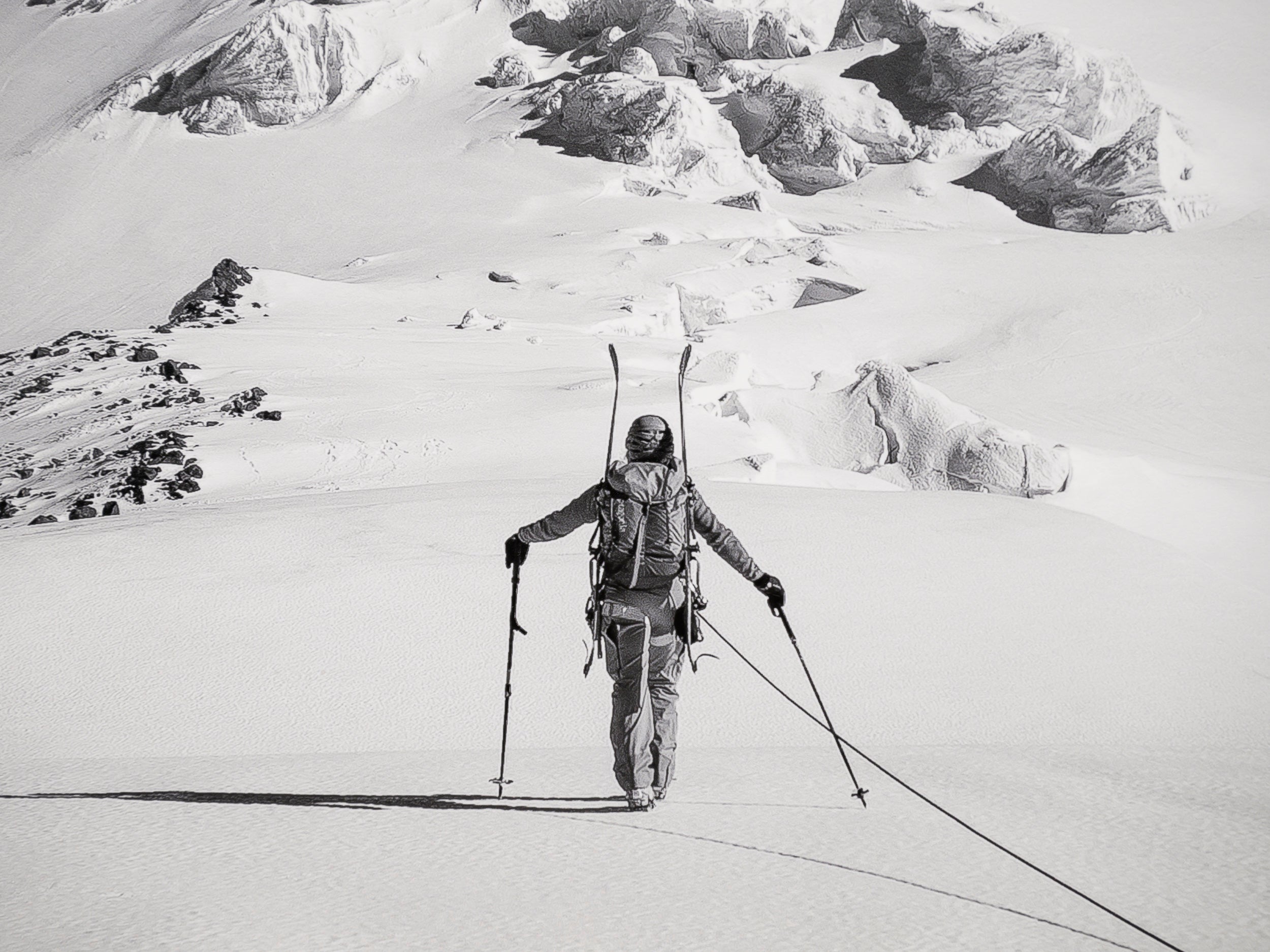 Summit in Sight on Upper Nisqually Glacier: Limited Edition Print