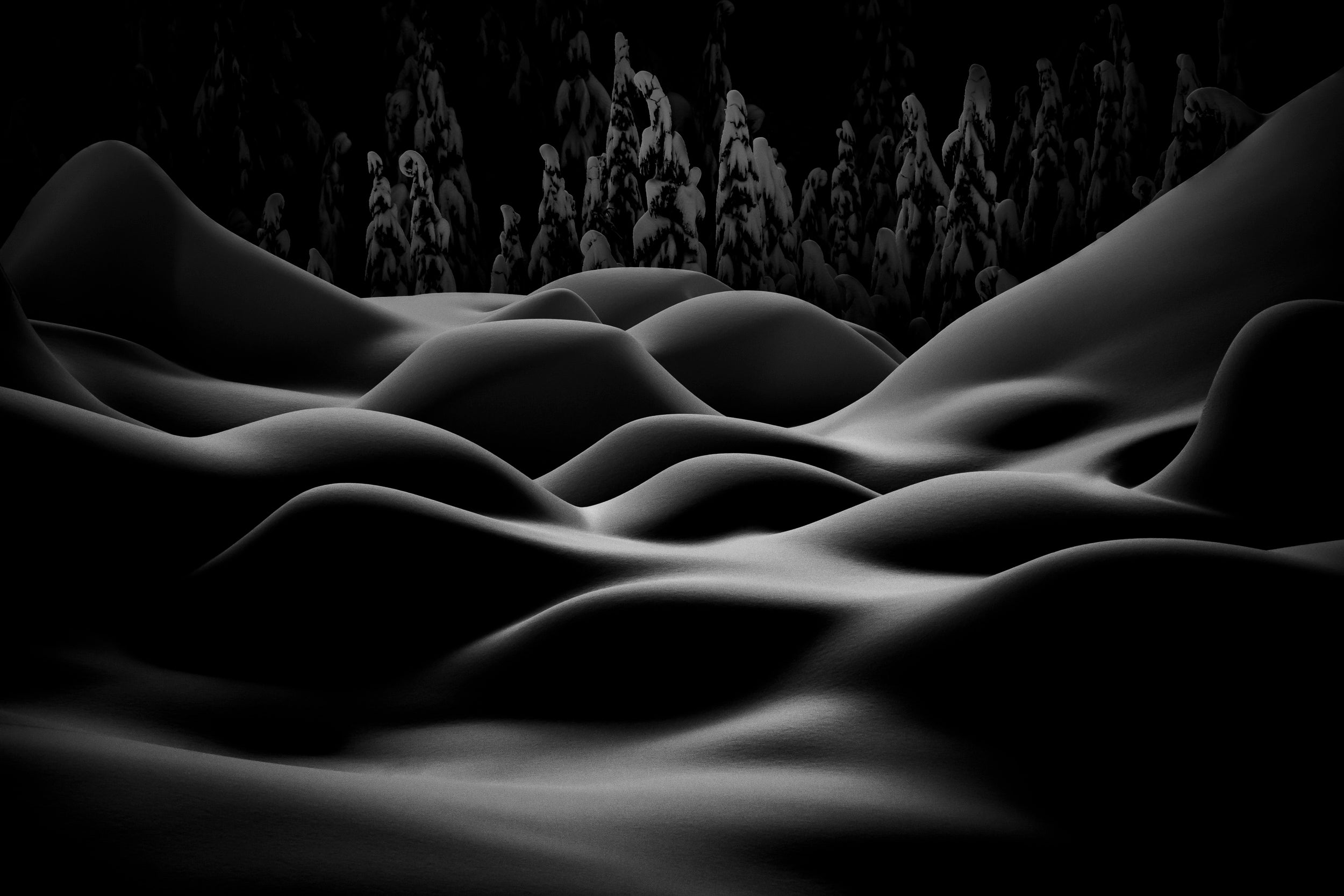 Blanketed Boulders above Gold Creek: Limited Edition Framed Print