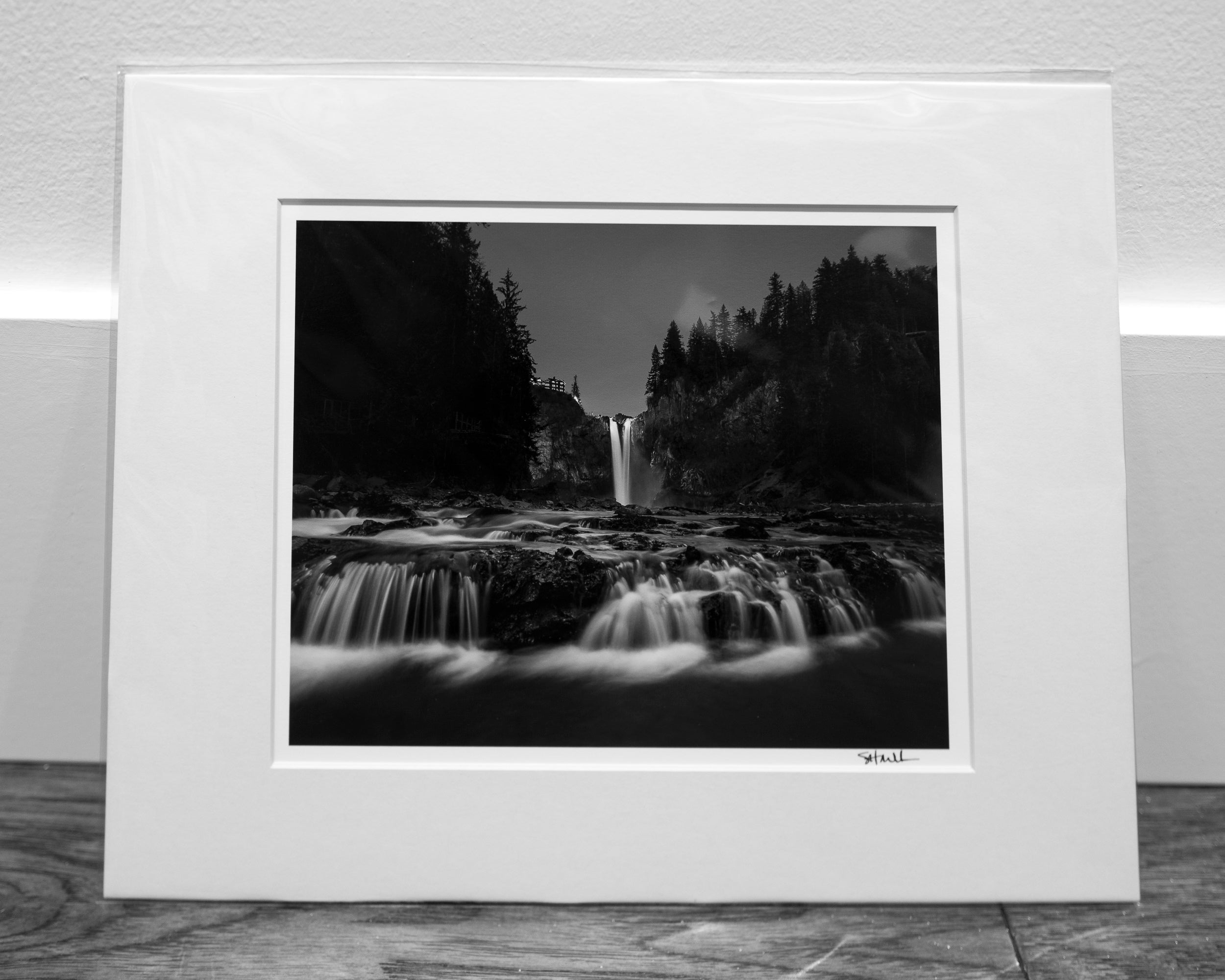 Cascading Streams Below the Falls: 8x10 Open Edition Matted Print