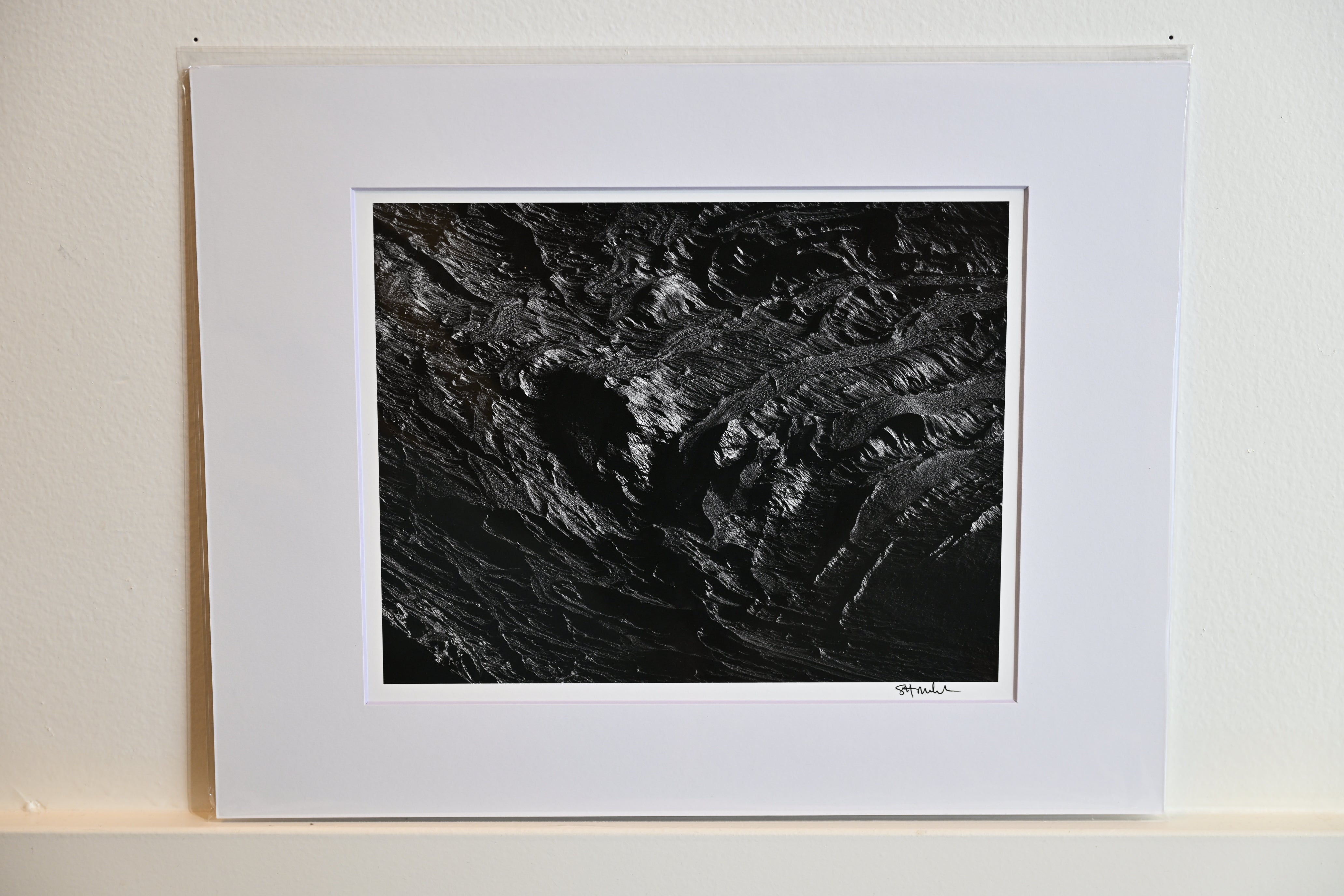 Waves of Ice on Easton Glacier: 8x10 Open Edition Matted Print