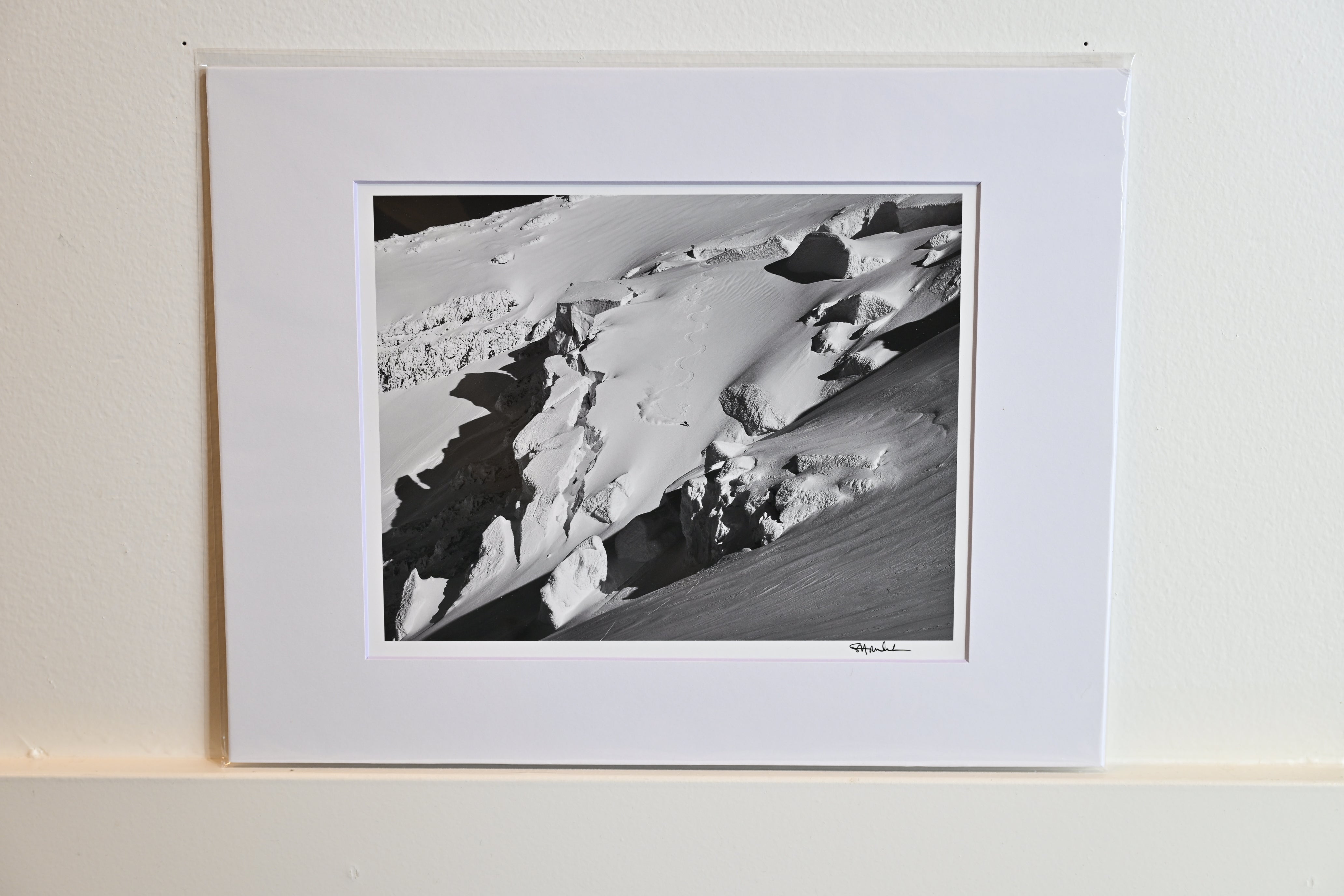 Skiing the Roman Mustache: 8x10 Open Edition Matted Print