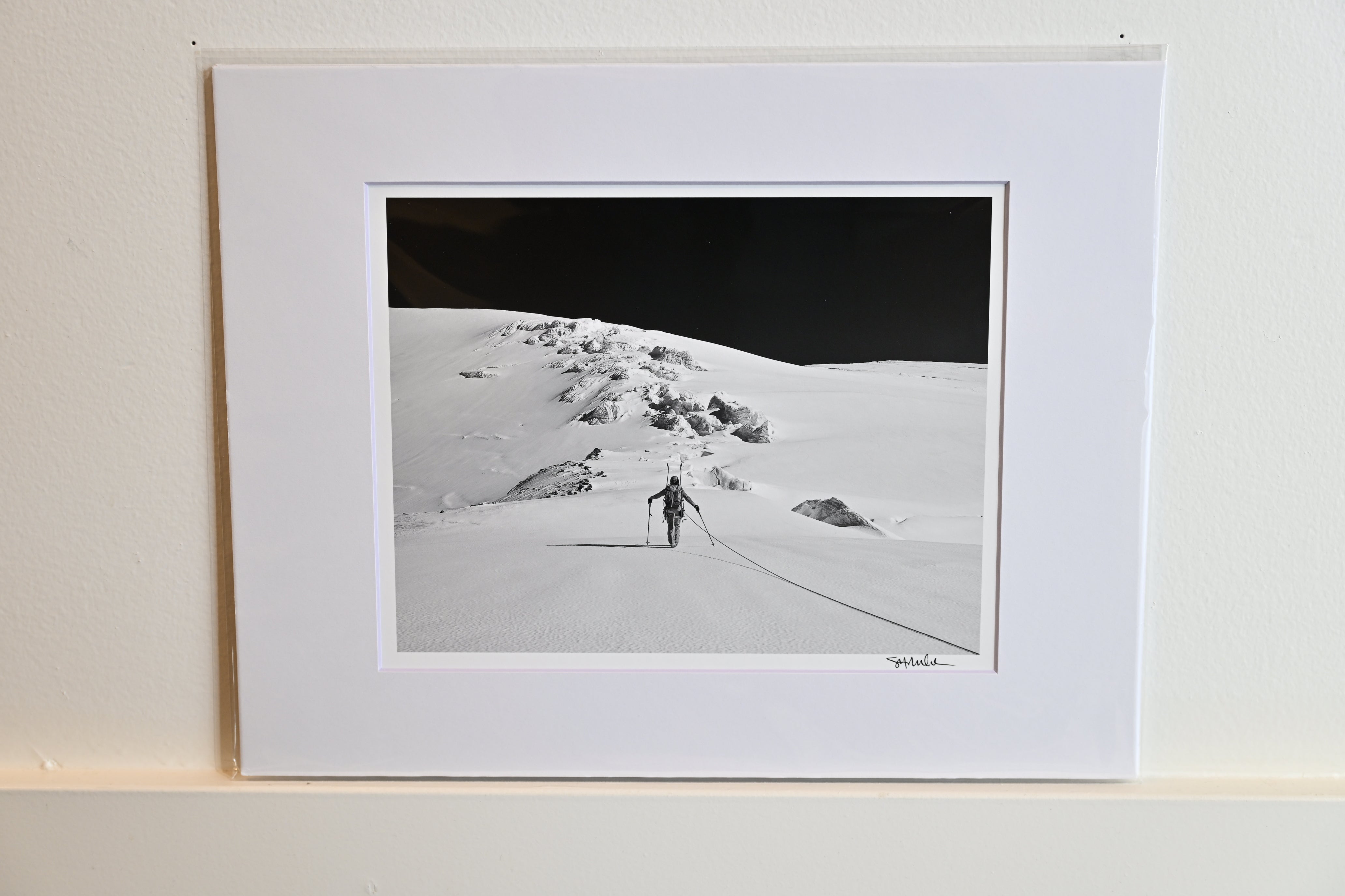 Summit in Sight on Upper Nisqually Glacier: 8x10 Open Edition Matted Print