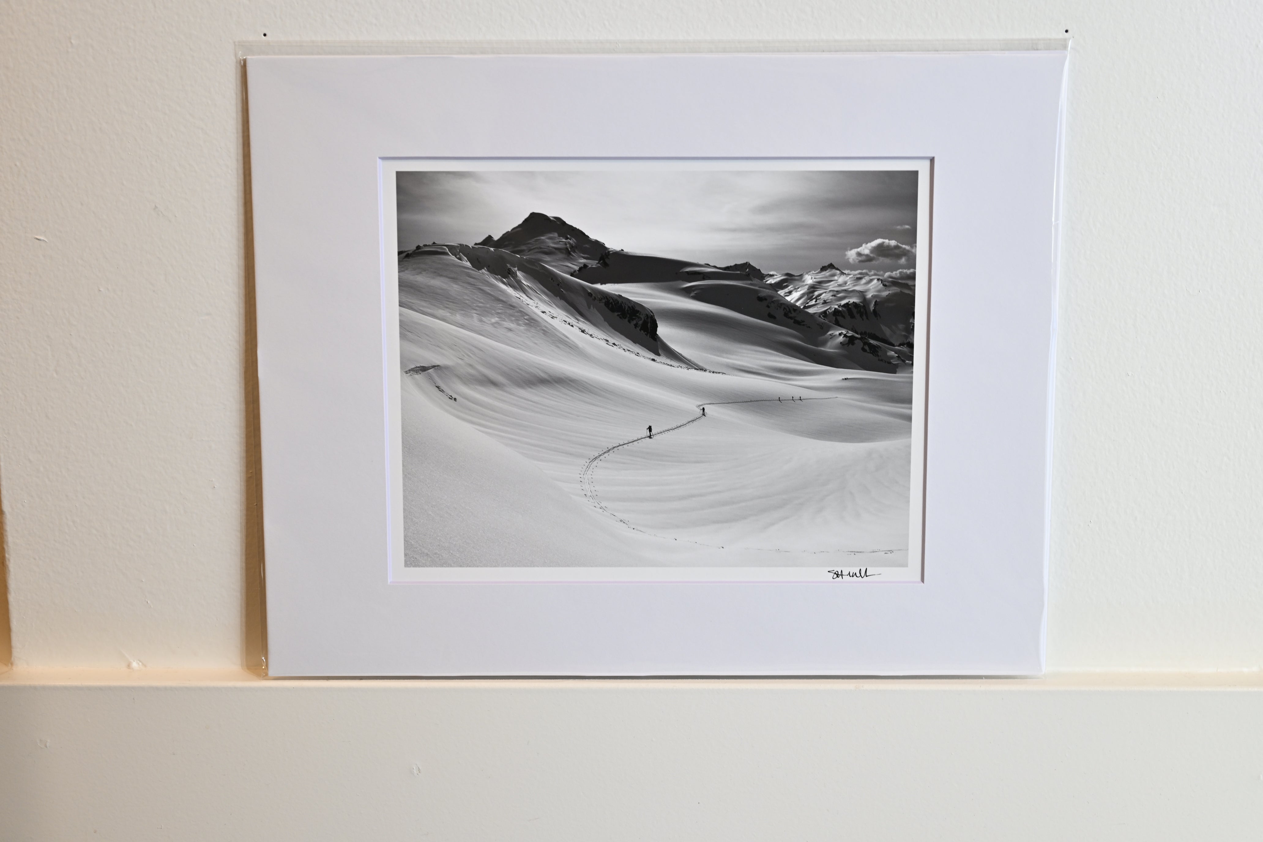 Climbing Sholes Glacier on Watson Traverse: 8x10 Open Edition Matted Print
