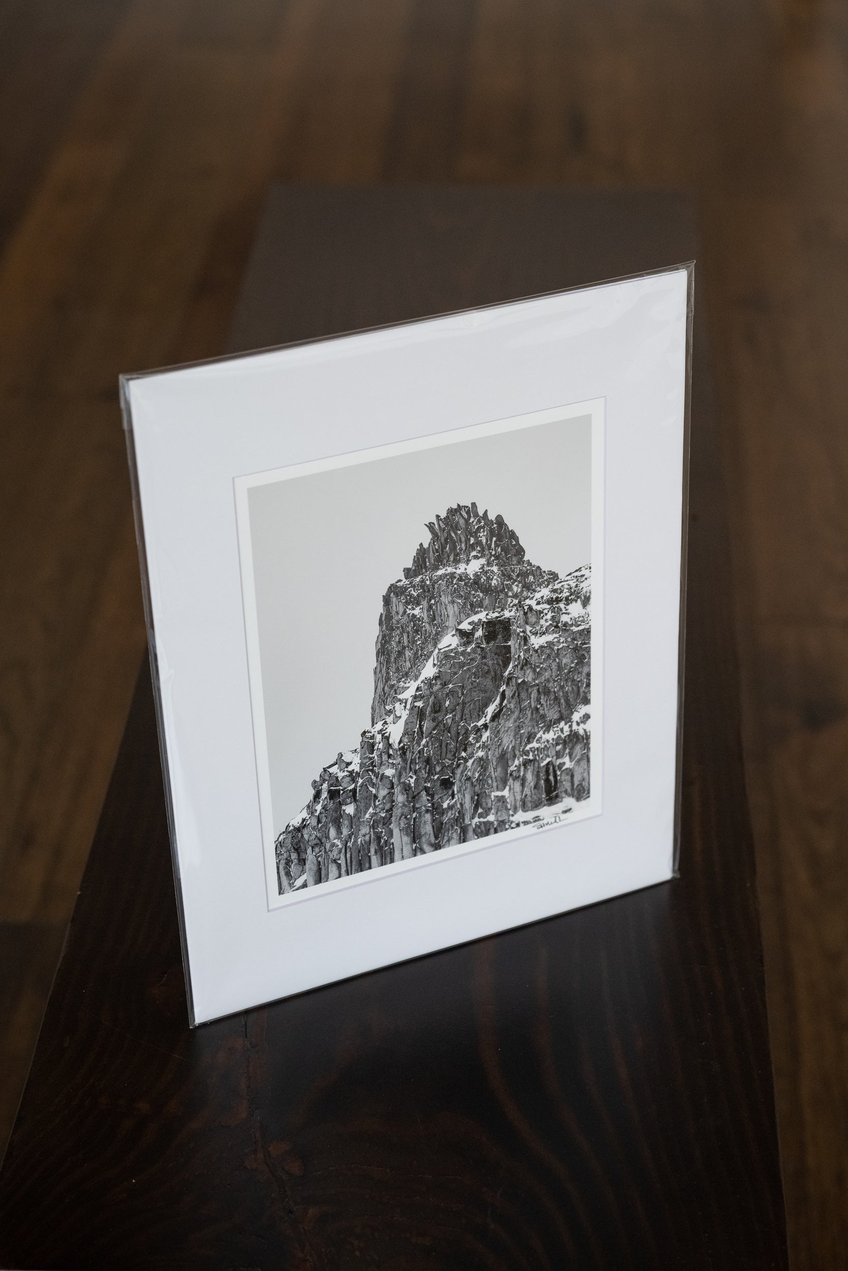 Gunsight Peaks in Winter: Matted 8x10 Print
