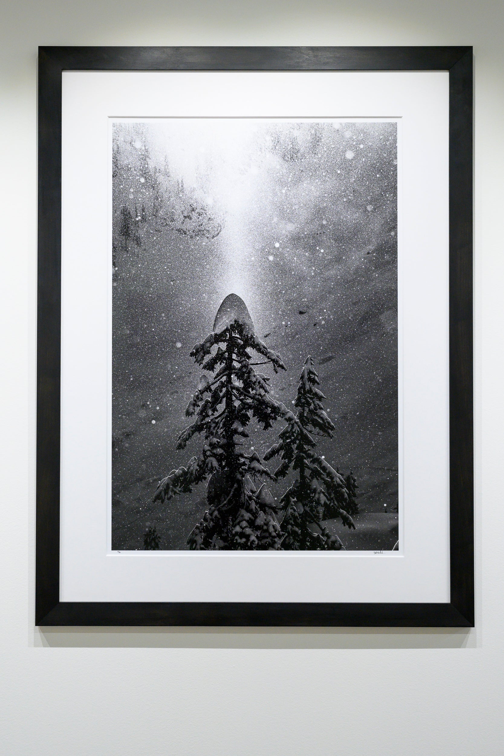 Beam of Sunlight on Bryant Peak: 24x36 Limited Edition Framed Print