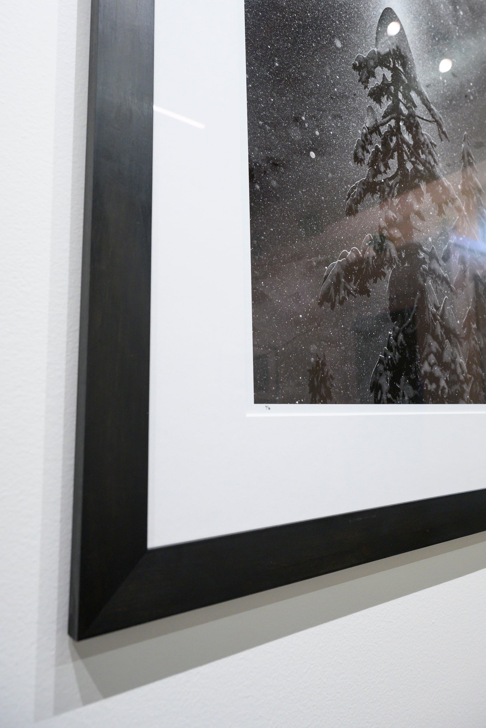 Beam of Sunlight on Bryant Peak: 24x36 Limited Edition Framed Print