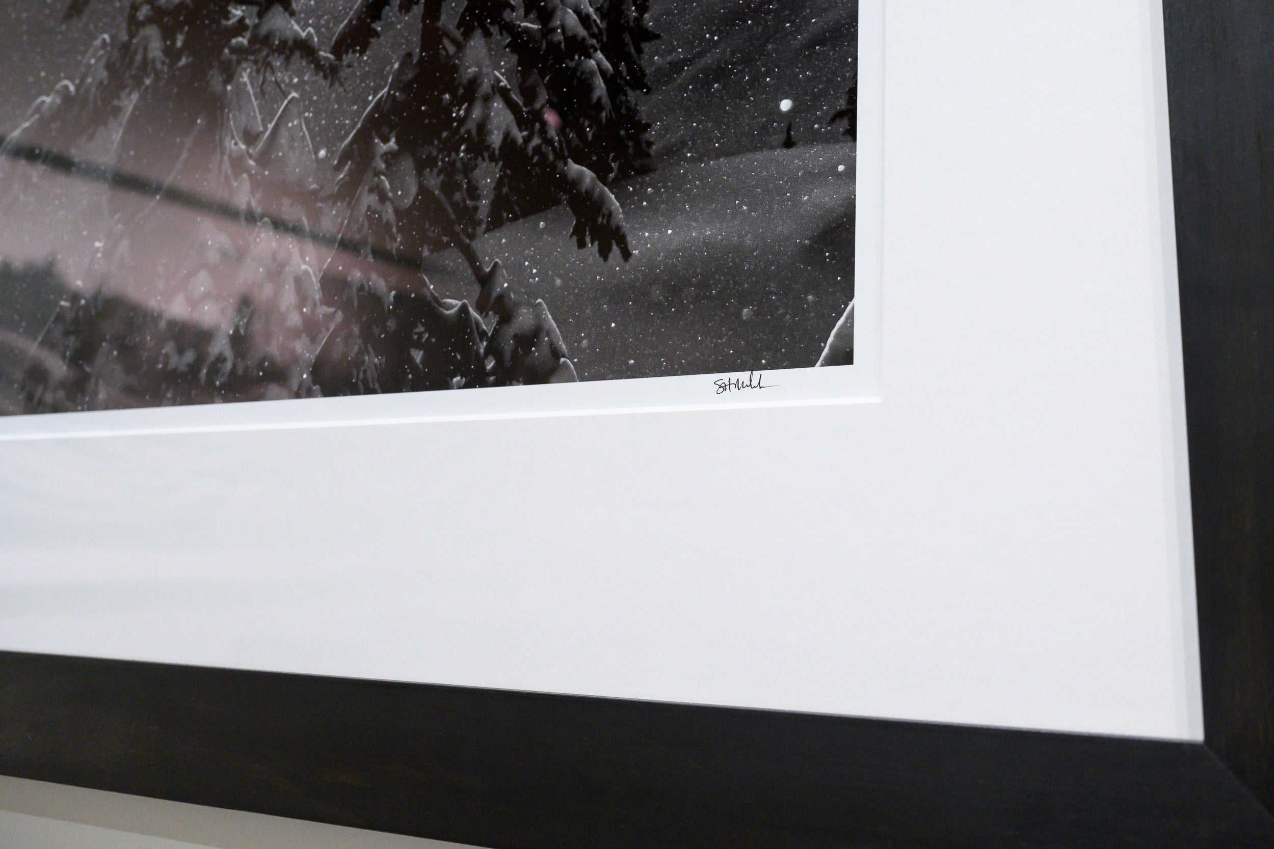 Beam of Sunlight on Bryant Peak: 24x36 Limited Edition Framed Print