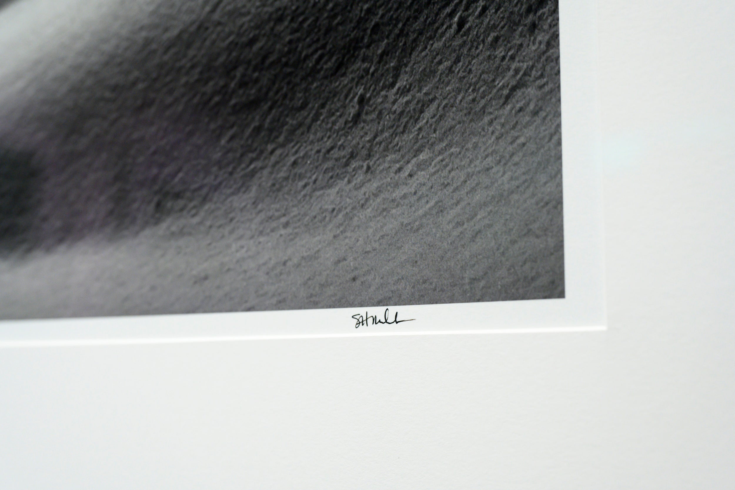 Snoqualmie Mountain with Rain Sculpted Snow Panorama: 40x88 Limited Edition Framed Print