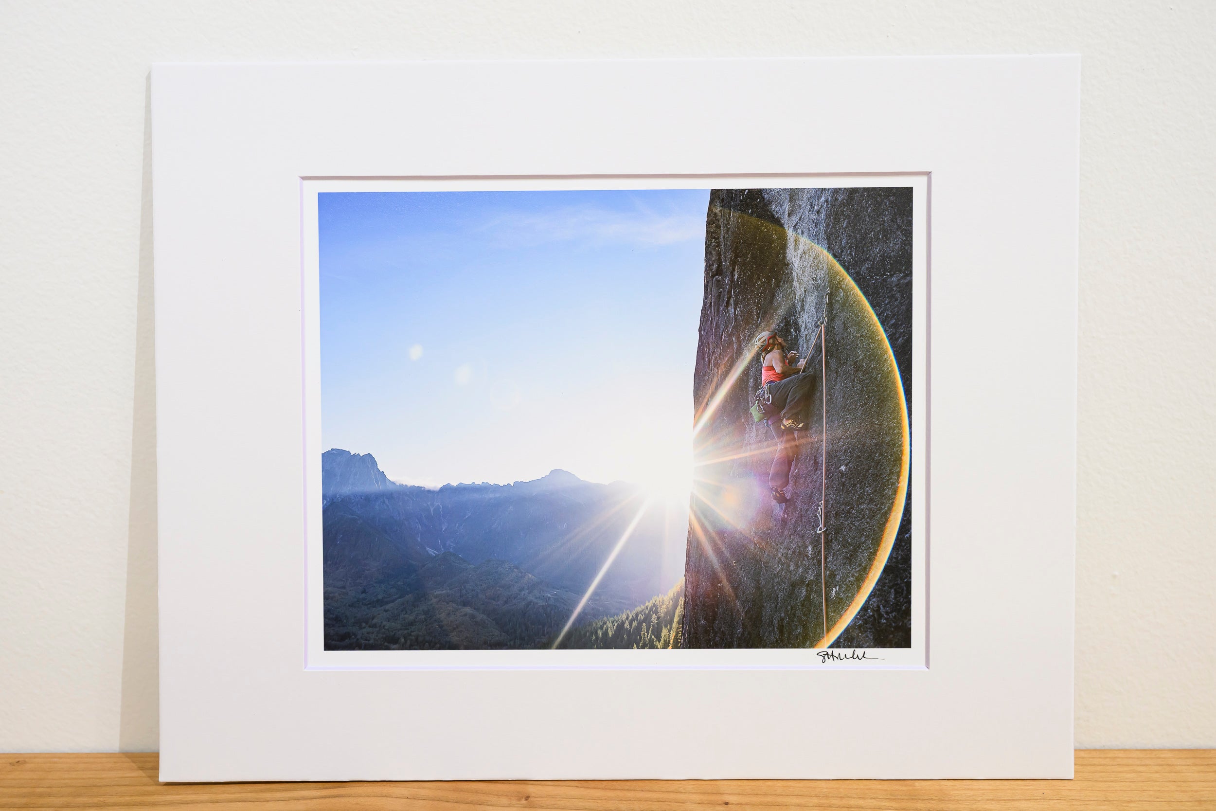 Final Rays of Sunshine on Index Upper Town Wall: 8x10 Open Edition Matted Print