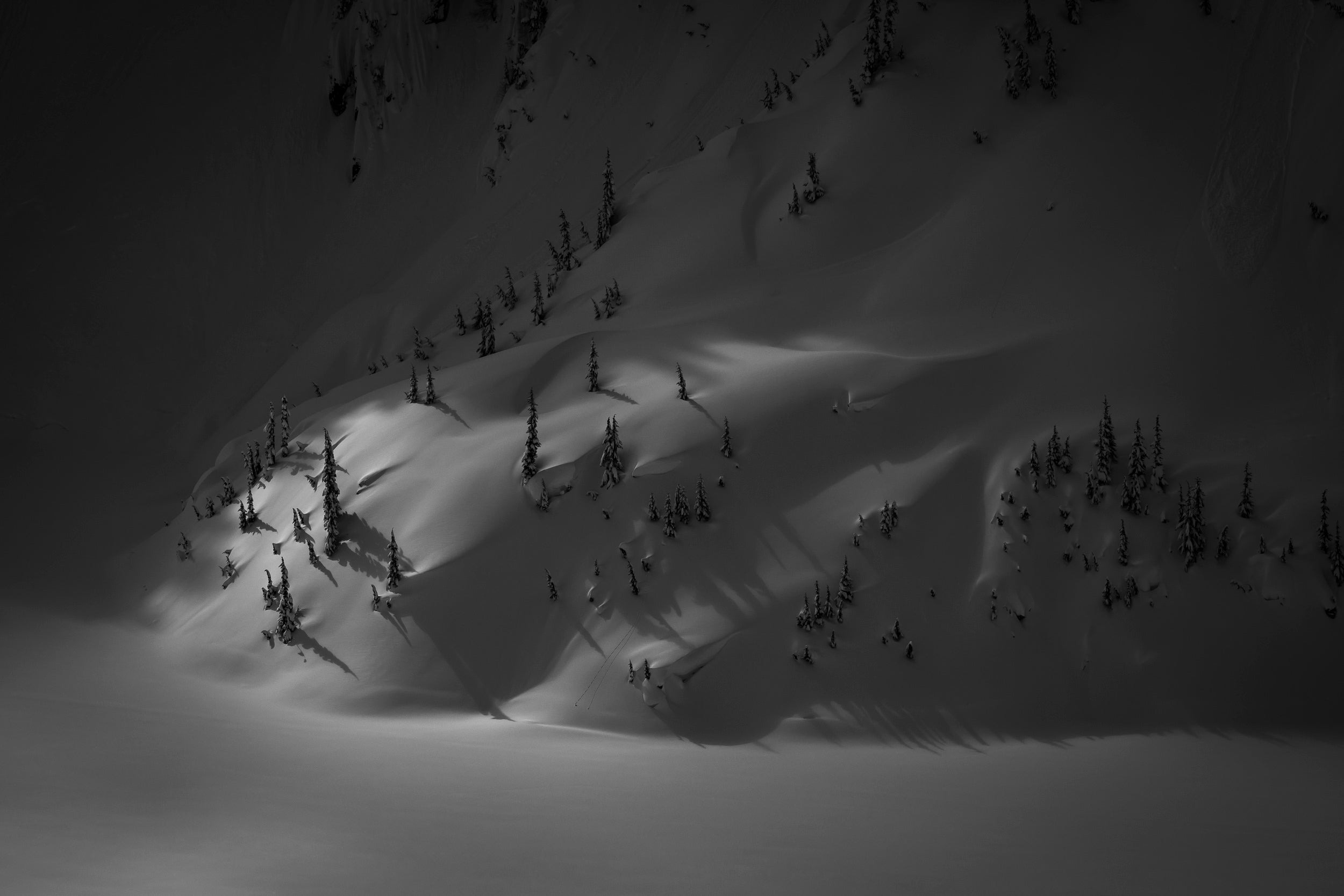 First Light on the Snow Lake Shore: Limited Edition Framed Print