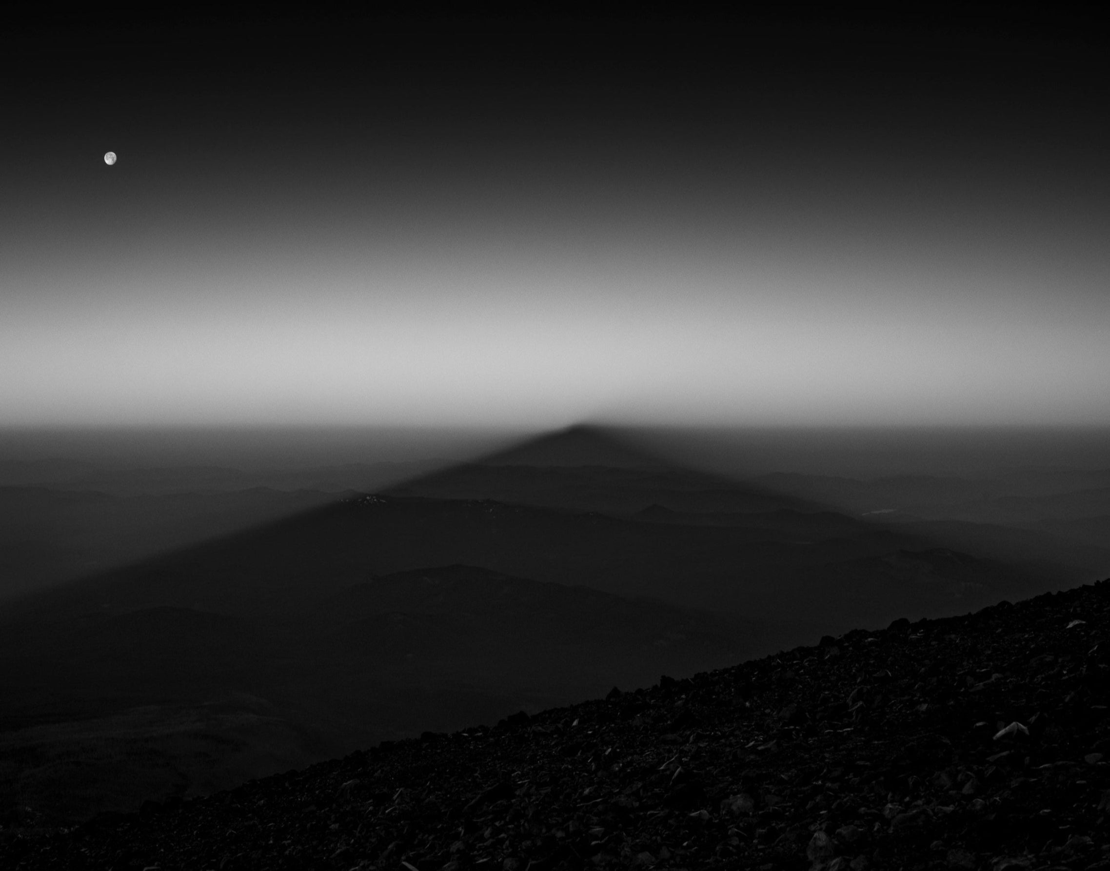 Sunrise Shadow from Mount Adams: 8x10 Open Edition Matted Print