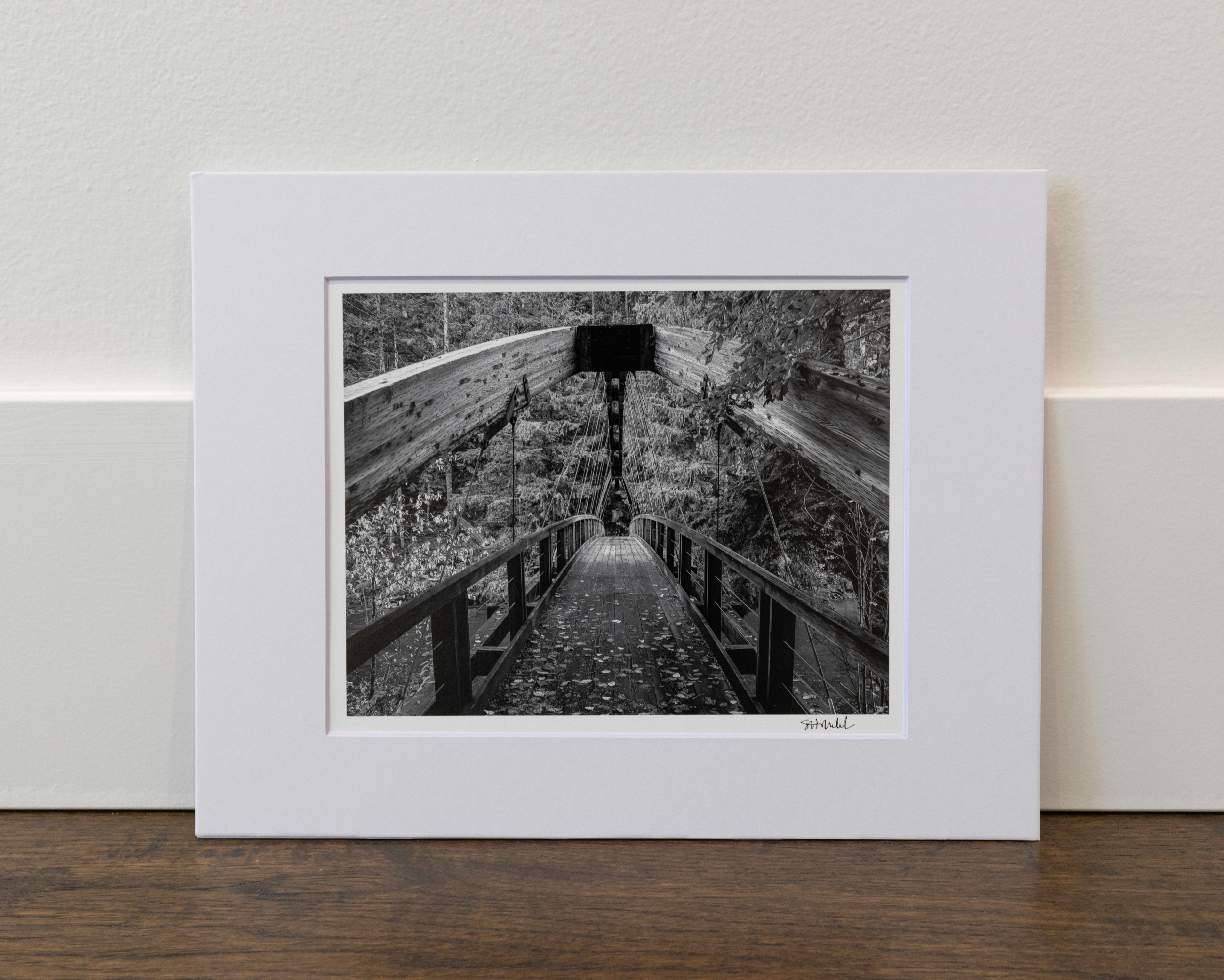 Gateway Bridge over Middle Fork Snoqualmie River: 8x10 Open Edition Matted Print