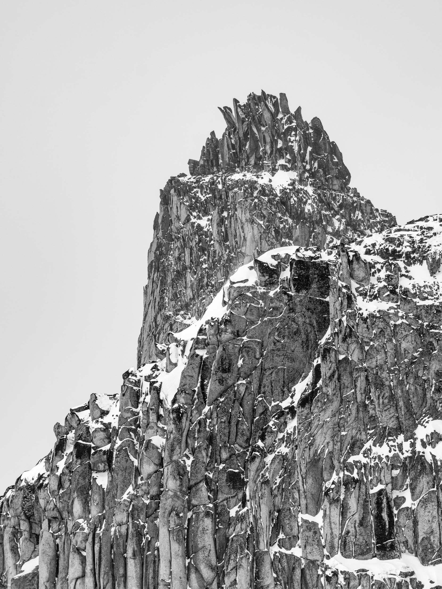 Gunsight Peaks in Winter: 24x36 Limited Edition Framed Print