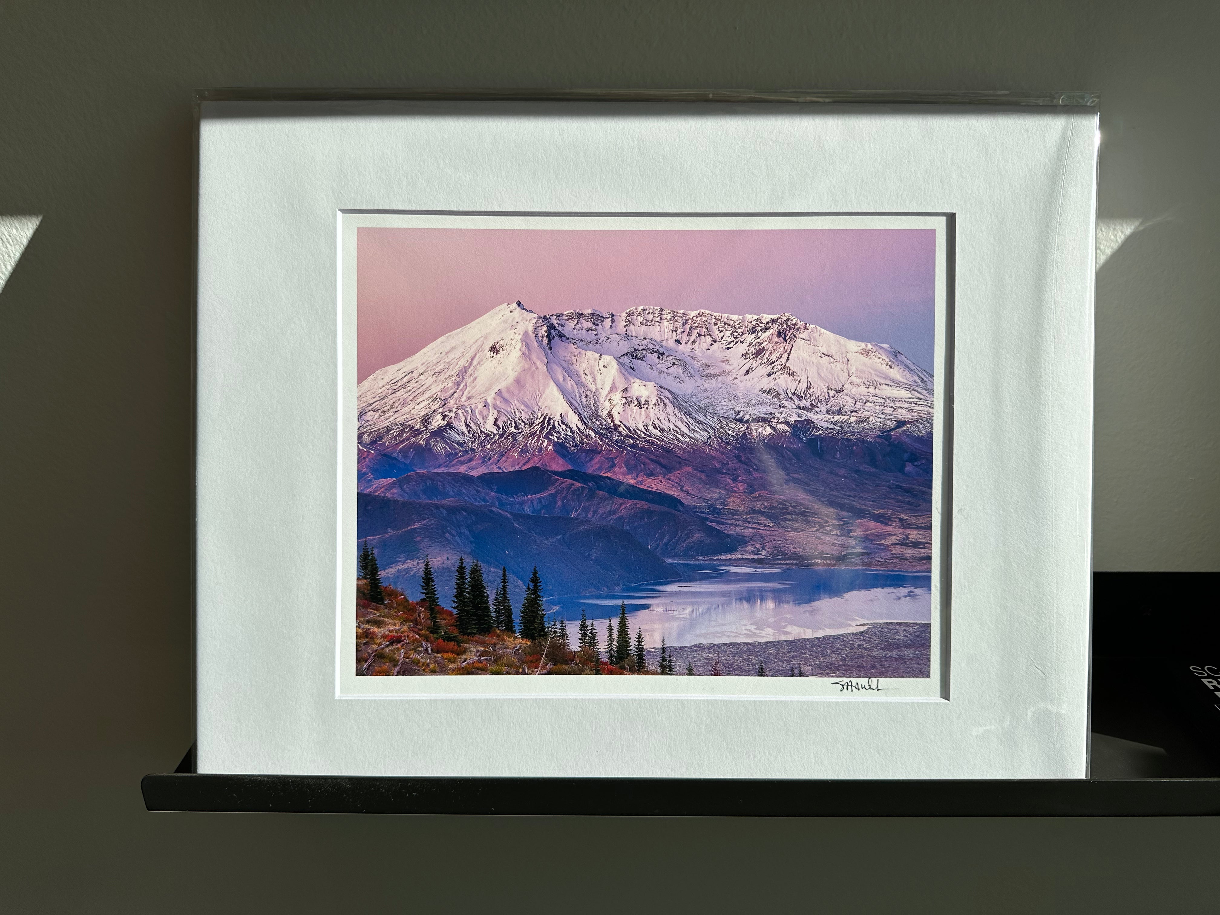 Mount St. Helens Sunrise from Norway Pass: Matted 8x10 Print
