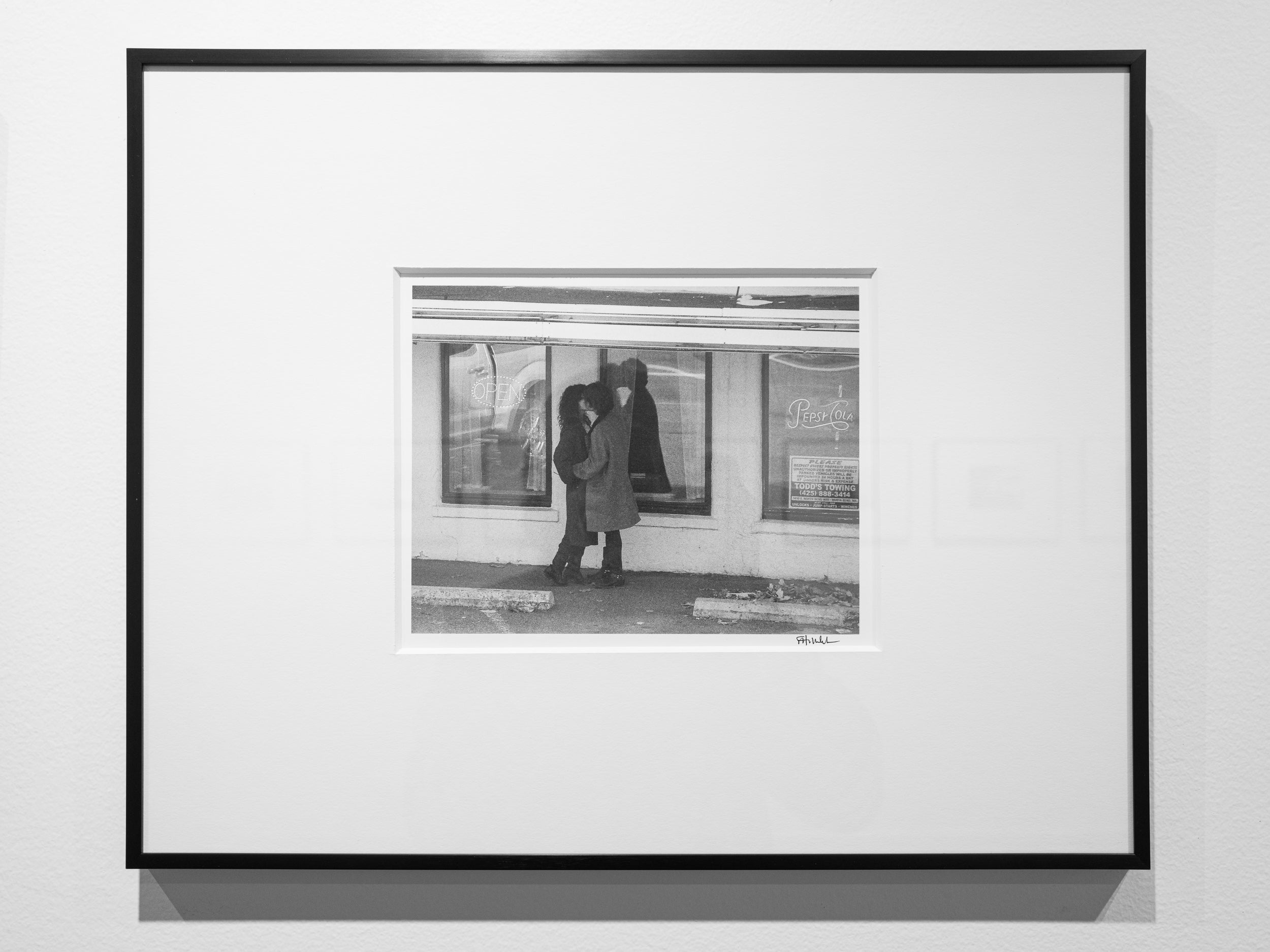Kiss: 8x10 Open Edition Matted Print in 16x20 Metal Frame