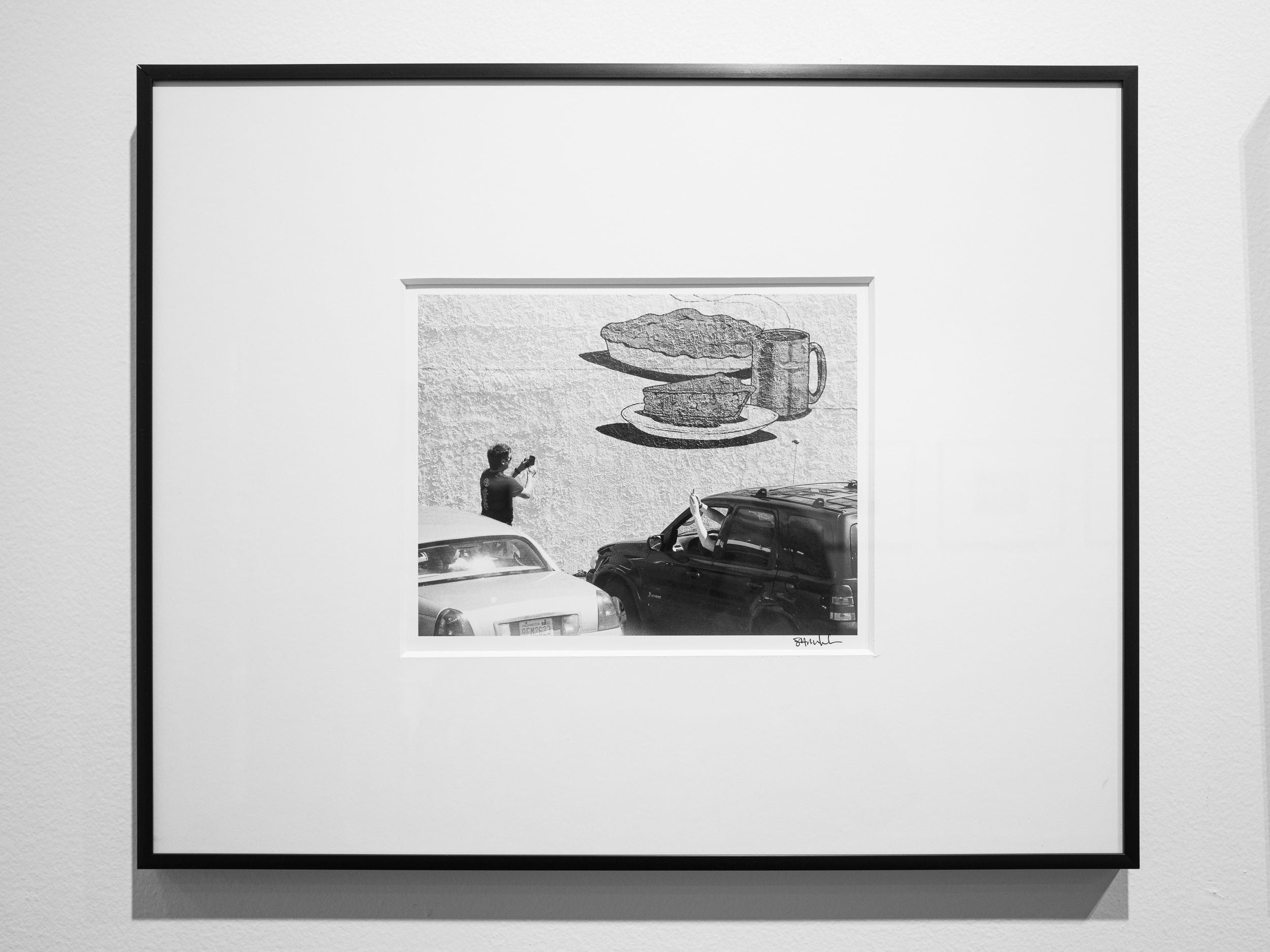 Drive By: 8x10 Open Edition Matted Print in 16x20 Metal Frame