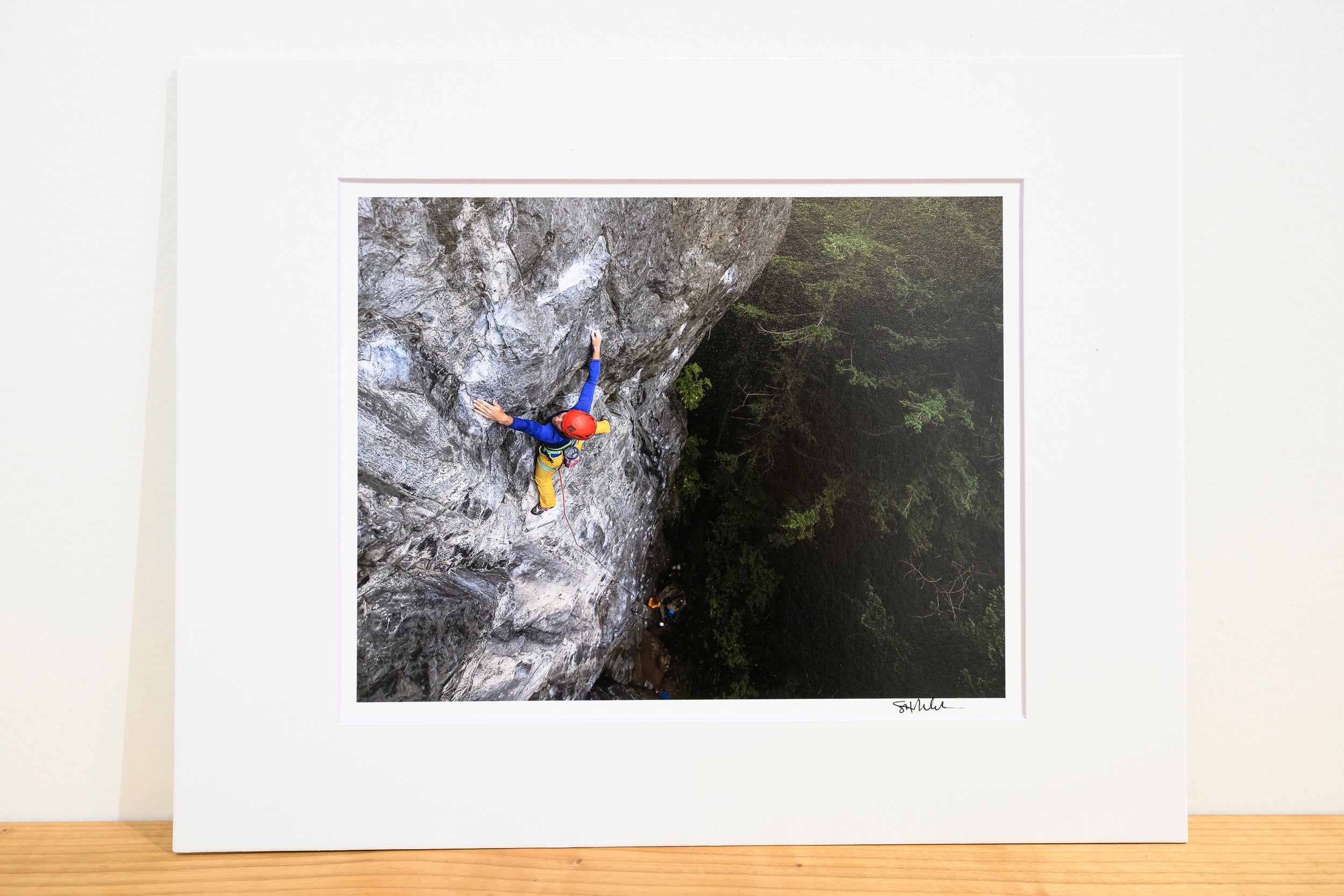 Long Reach on Rainy Day Women at Little Si: 8x10 Open Edition Matted Print