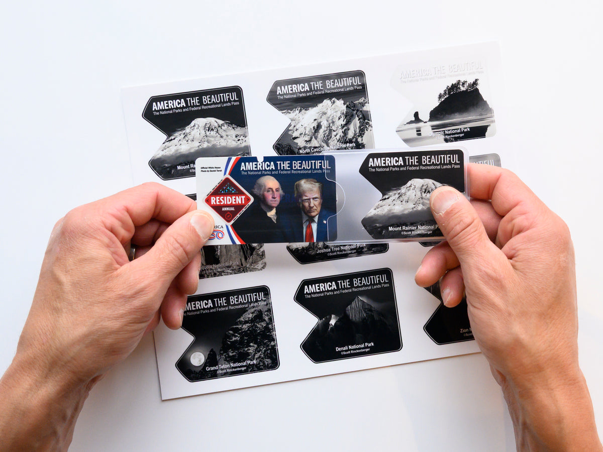 Make the America The Beautiful Pass Beautiful Again Sleeve and Sticker Pack - Black + White