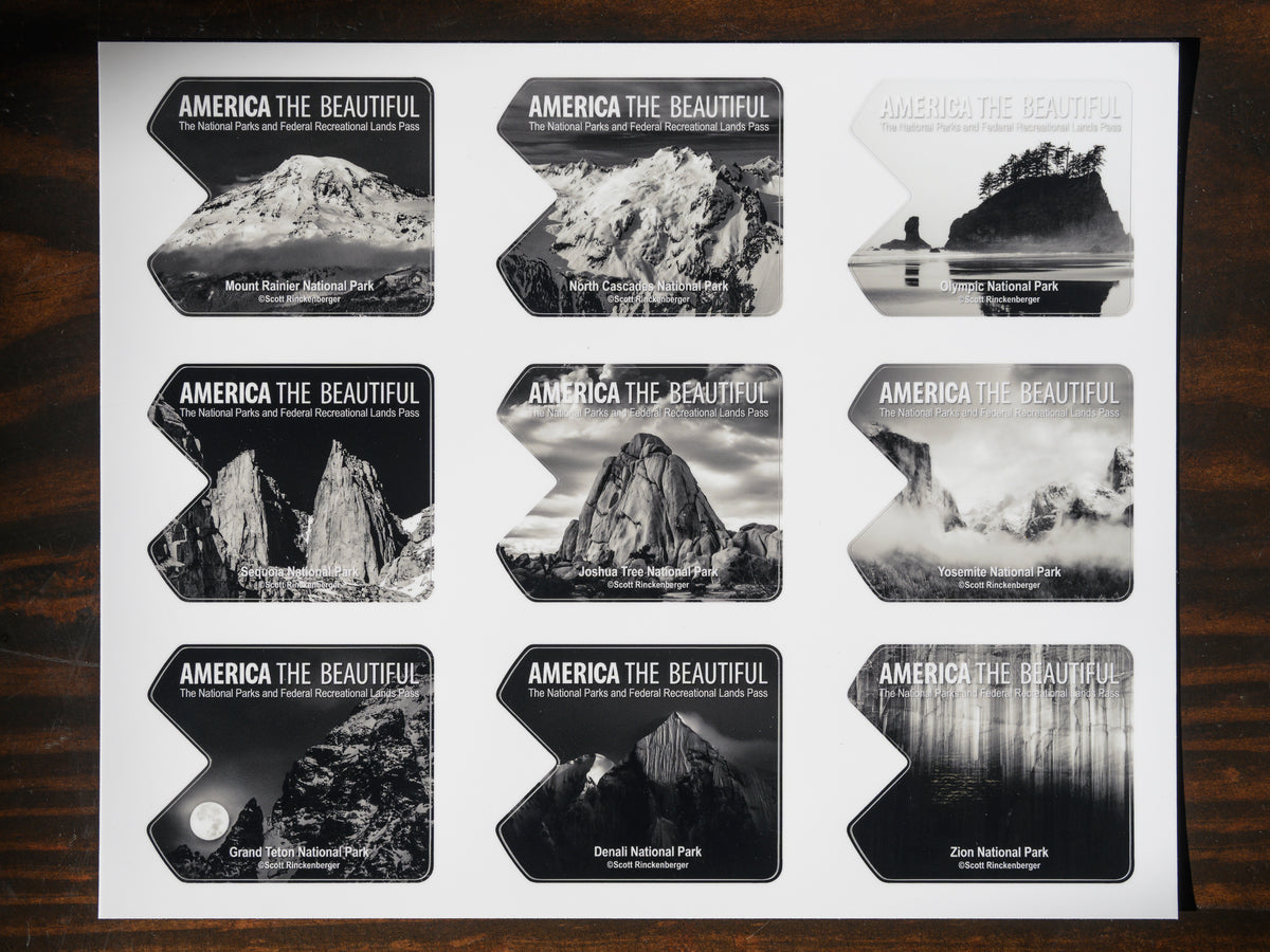 Make the America The Beautiful Pass Beautiful Again Sleeve and Sticker Pack - Black + White