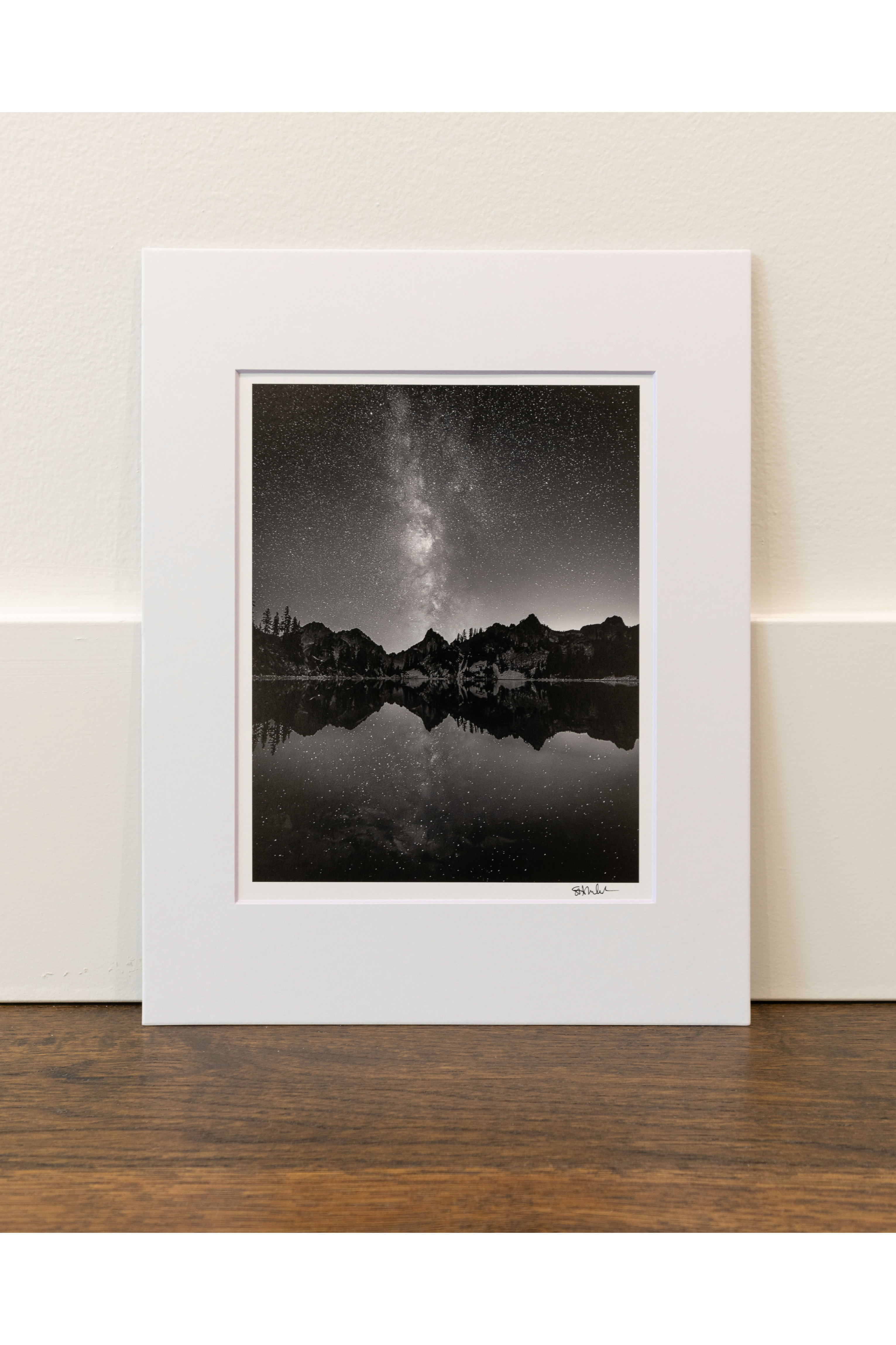 Milky Way above Kaleetan Peak from Gem Lake: 8x10 Open Edition Matted Print