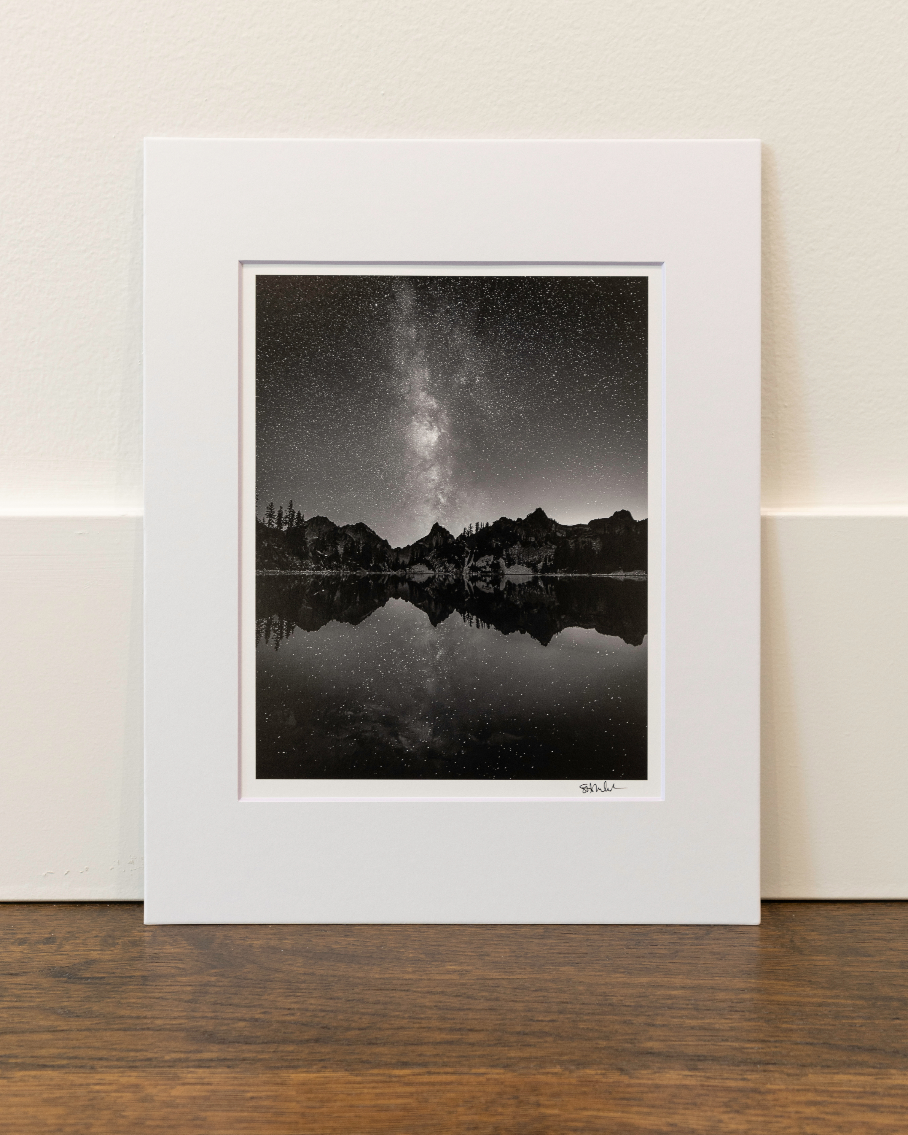 Milky Way above Kaleetan Peak from Gem Lake: 8x10 Open Edition Matted Print