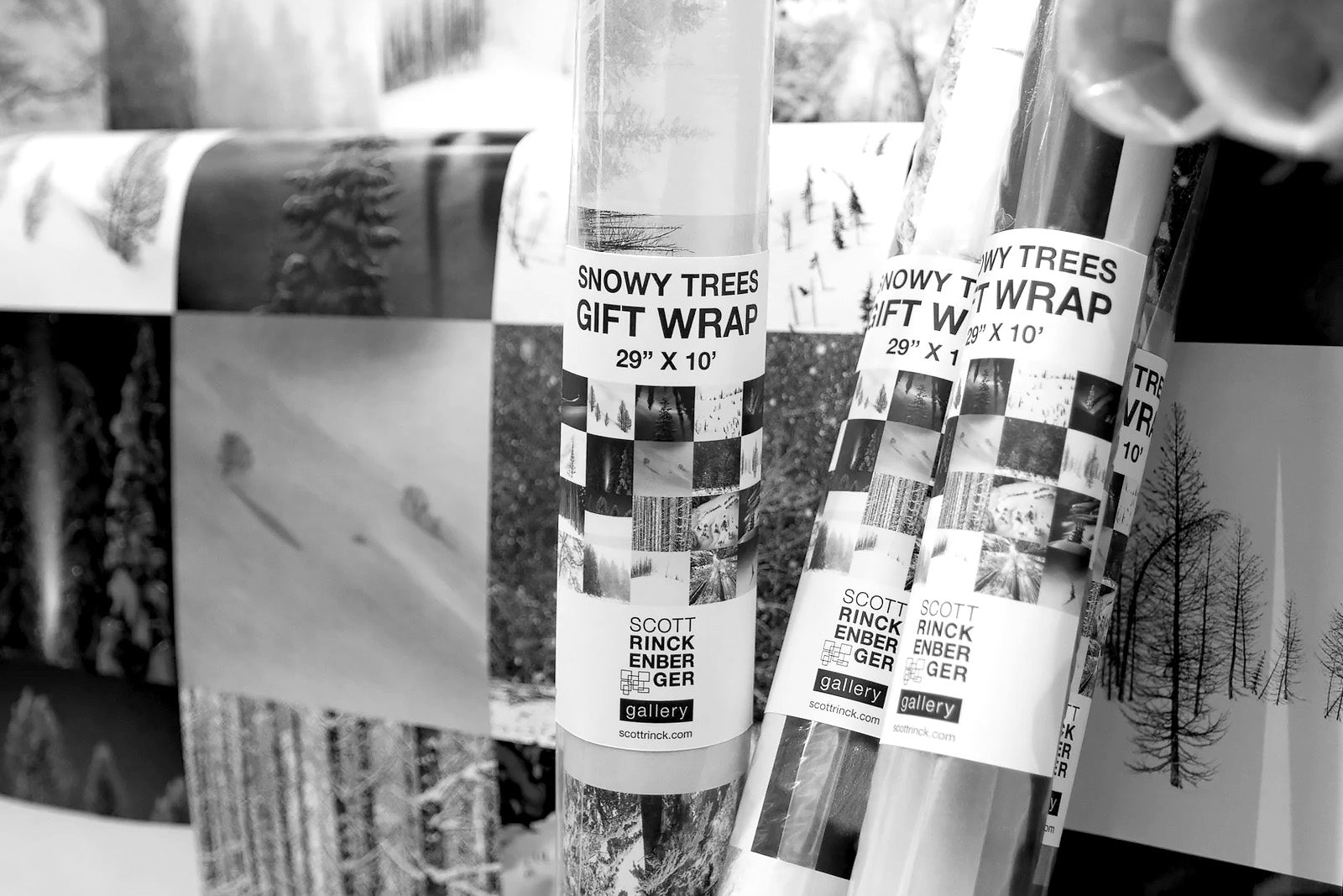 Snowy Trees Gift Wrapping Paper